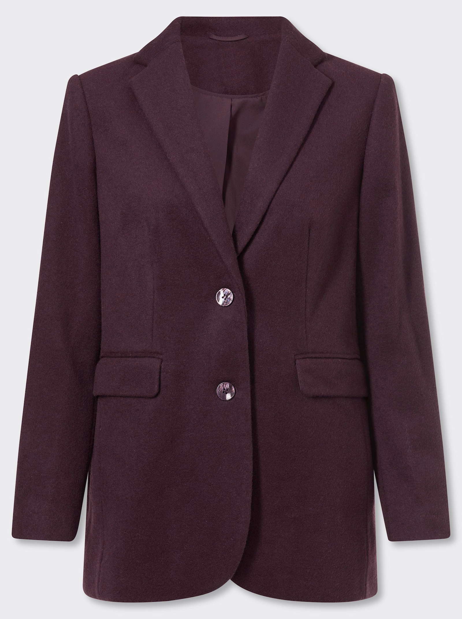 heine Blazer mit Woll-Anteil - aubergine