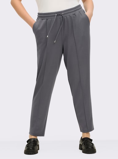 Jogg Pants mit Rundum-Dehnbund, Tunnelzug und Bindeband - anthrazit
