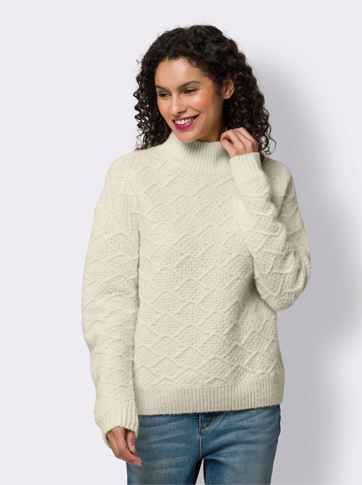 heine Gebreide pullover - champagne