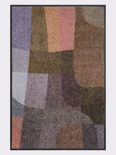 wash+dry by Kleen-Tex Fußmatte - beige-violett-bedruckt