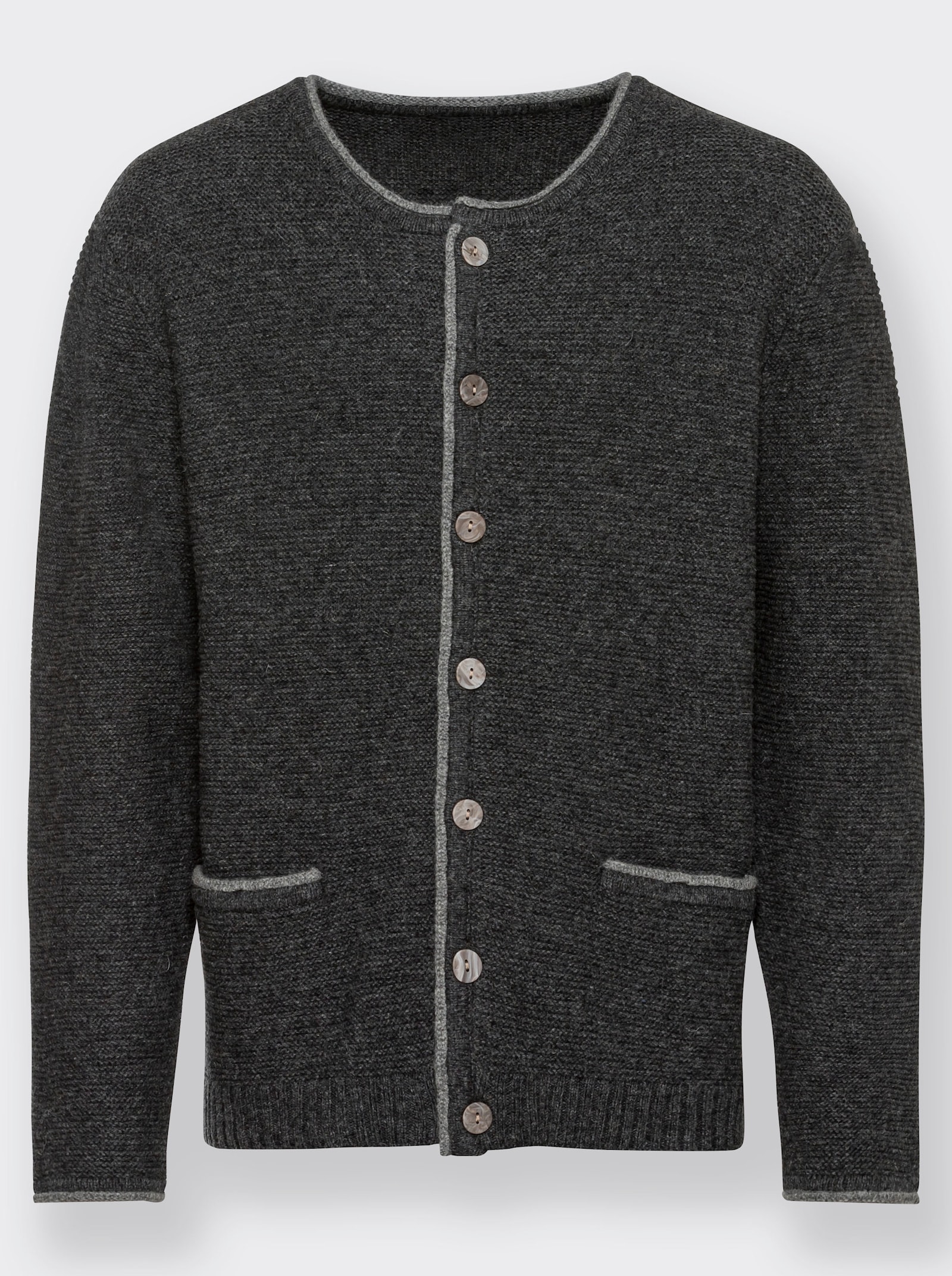 Marco Donati Strickjacke - graphit-meliert