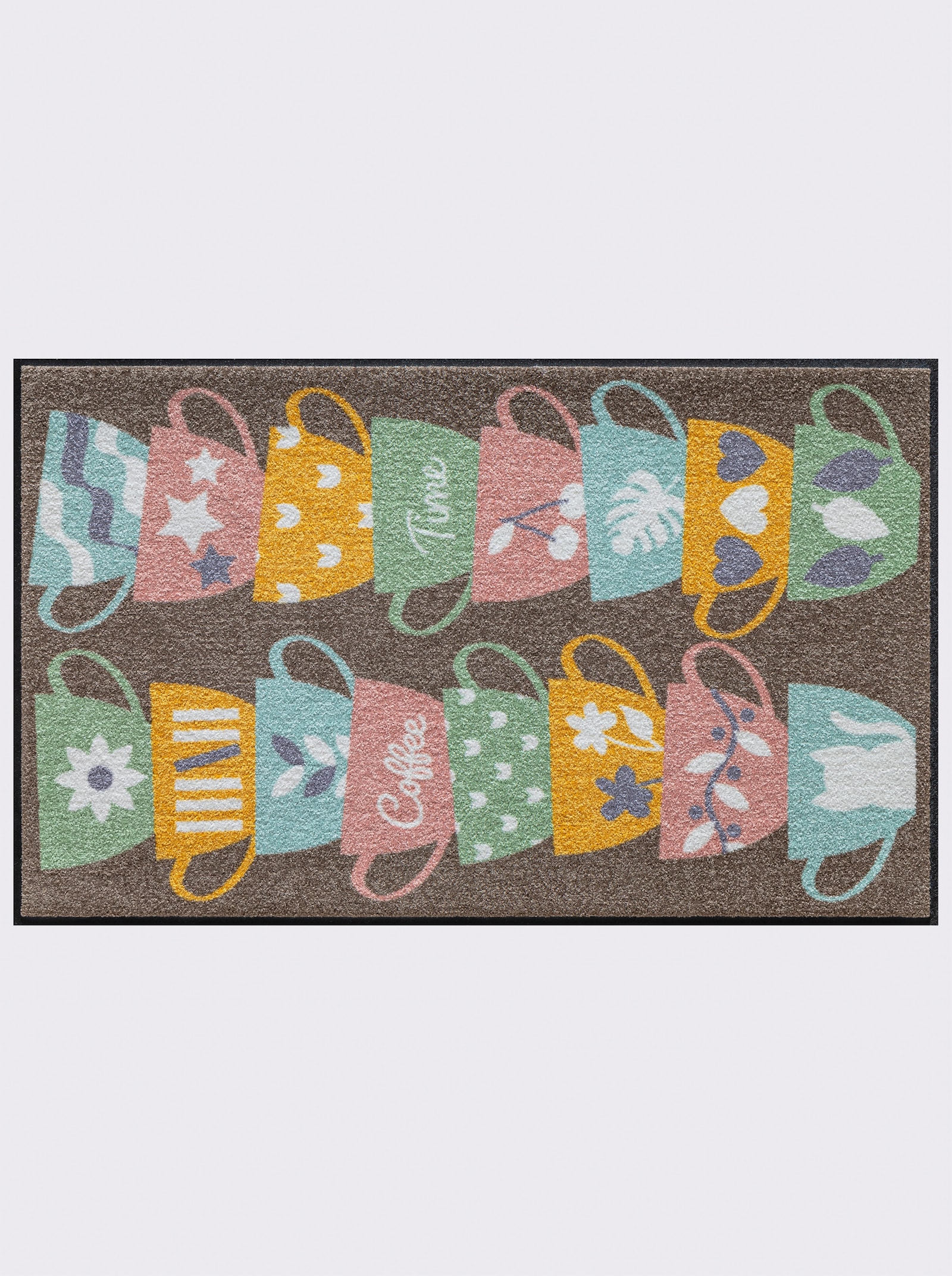 Salonloewe Fußmatte - taupe-bedruckt