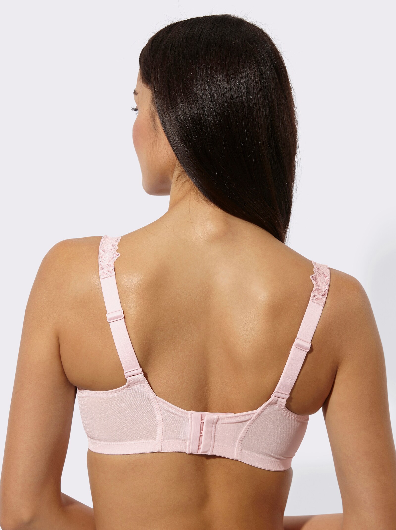 Anita BH ohne Bügel mit 2-farbiger Spitze - hellrosé