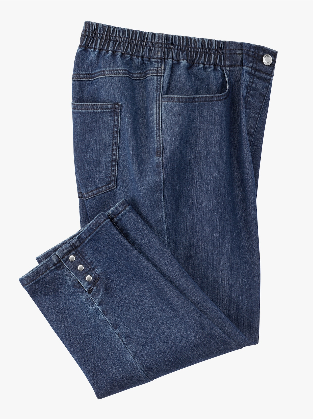 Caprijeans - blue-stone-washed