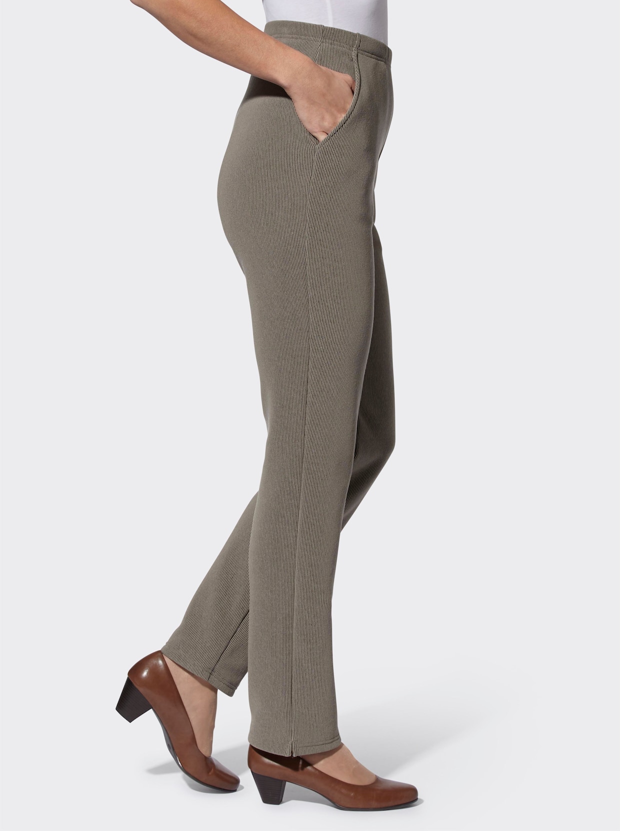 Jerseybroek - taupe
