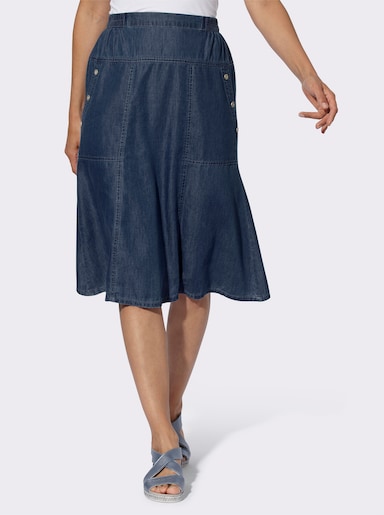 Jeansrock zum Reinschlüpfen - blue-stone-washed