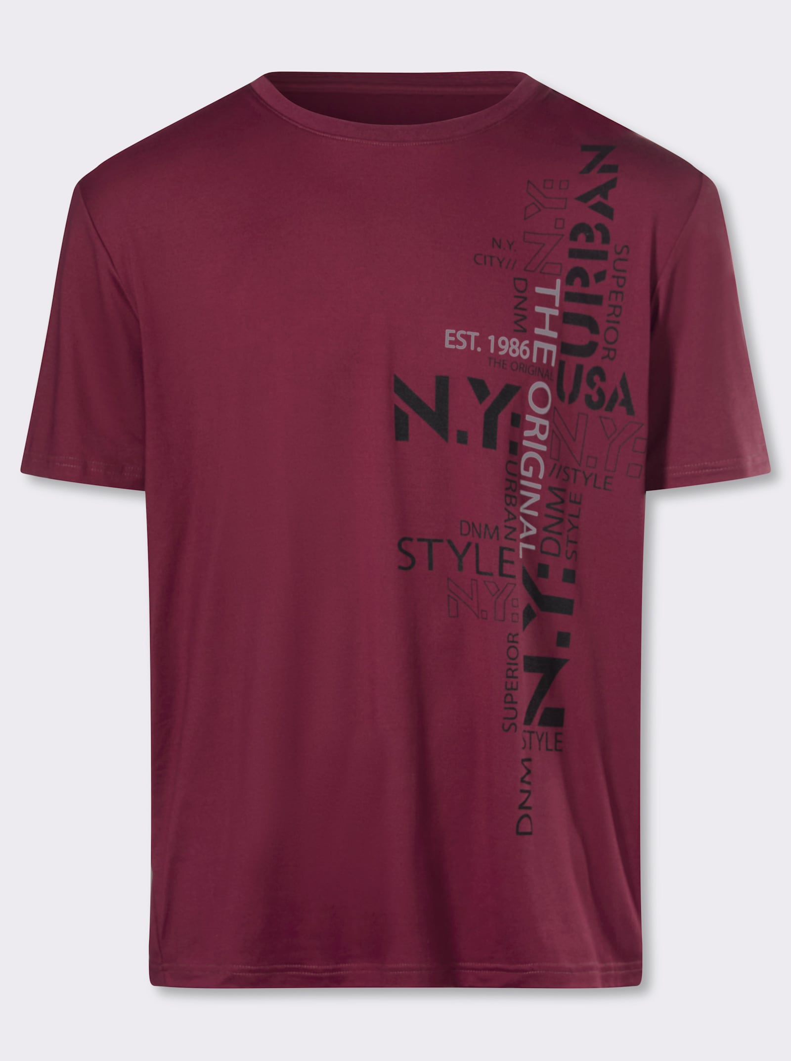 Catamaran Sports Funktionsshirt mit Schriftzug - bordeaux-bedruckt