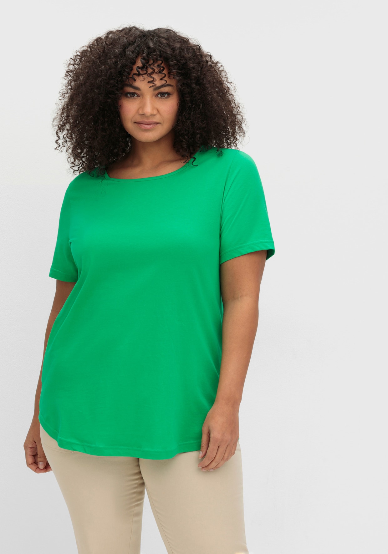 Longshirt im Doppelpack - grasgrün + marine