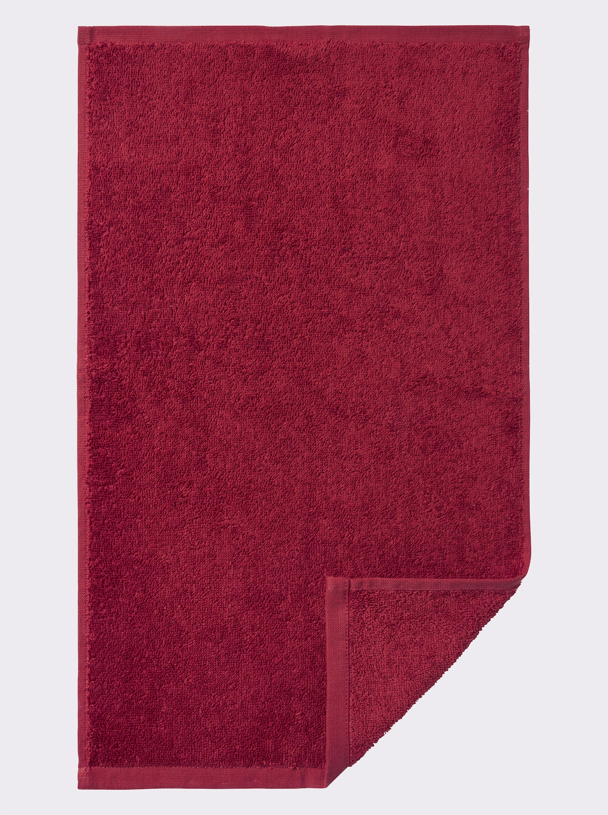 wäschepur Handdoek - donkerrood