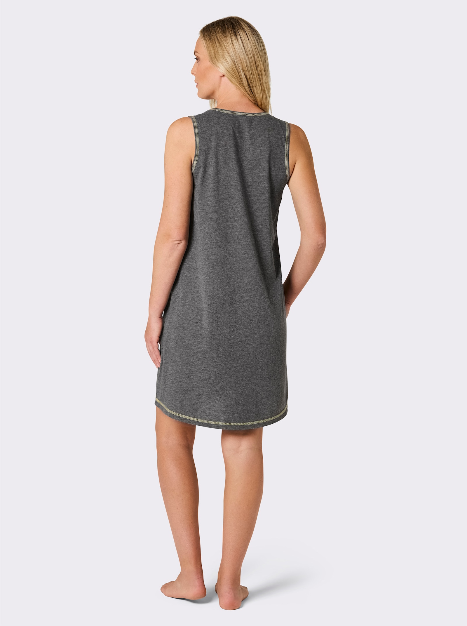 wäschepur Sleepshirts - anthrazit-bedruckt + grau-bedruckt