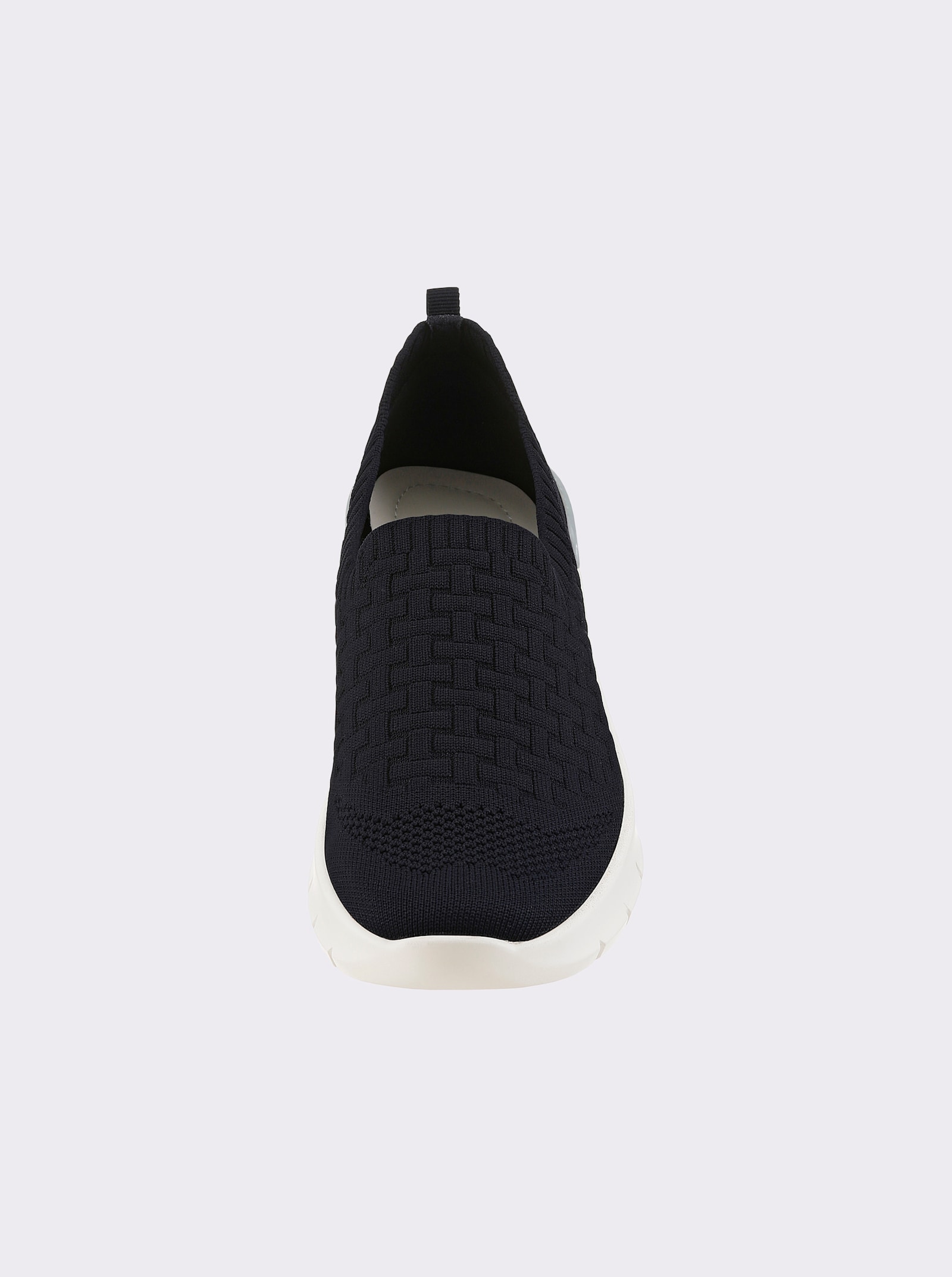 airsoft modern+ Slipper aus Mesh-Strick - dunkelblau