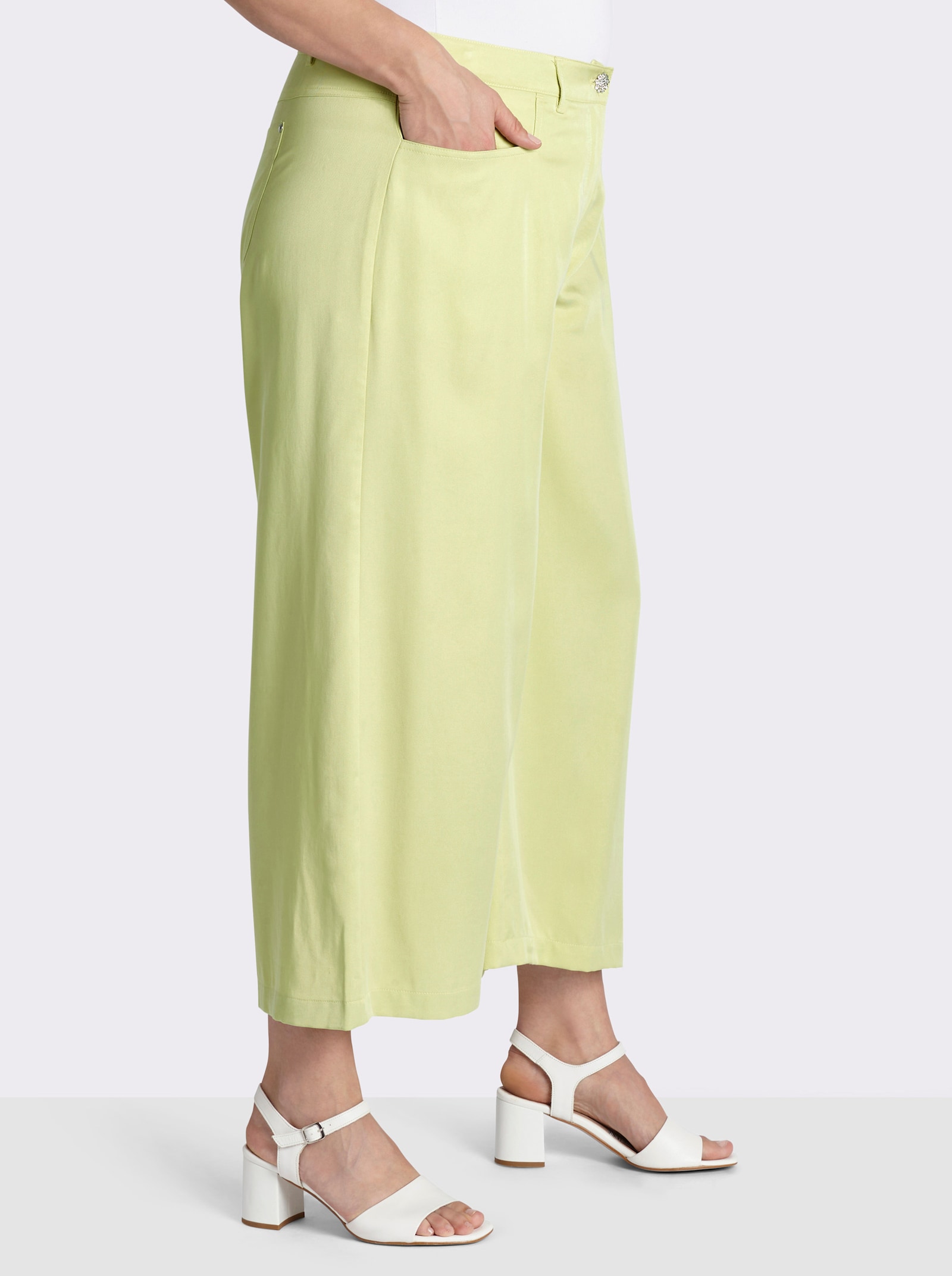 sheego Culotte in 7/8-Länge - pistazie