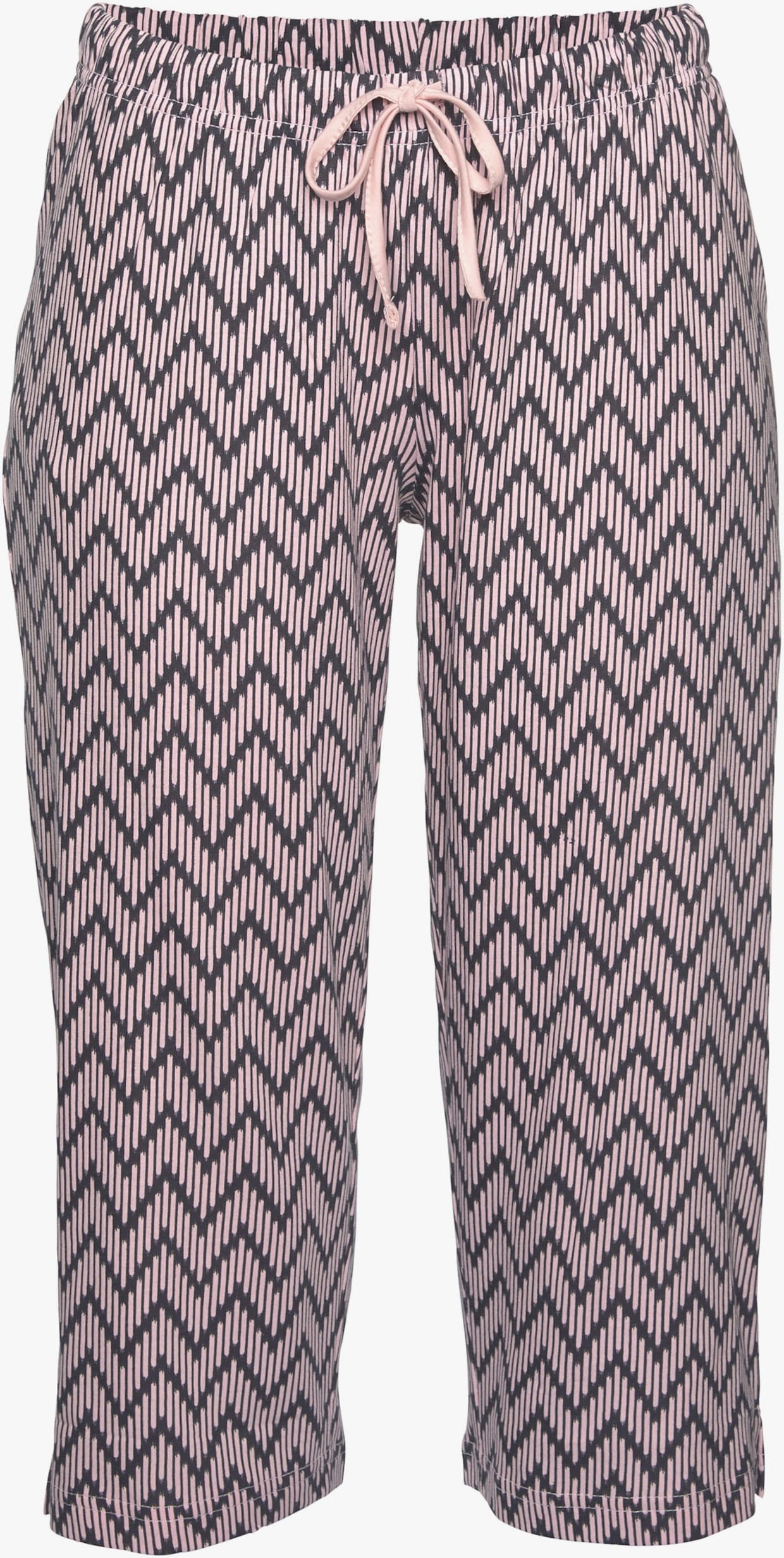 Vivance Dreams Capri-Pyjama - dunkelblau-hellrosa-gemustert