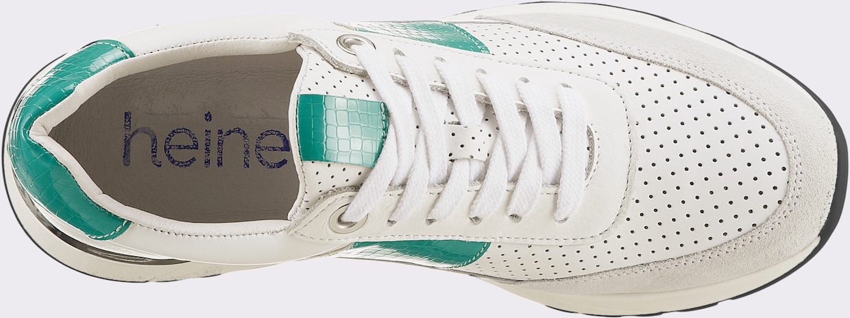 heine Sneaker - wit/groen
