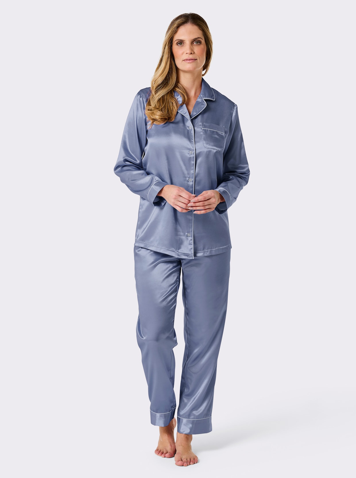 wäschepur Pyjama - taubenblau