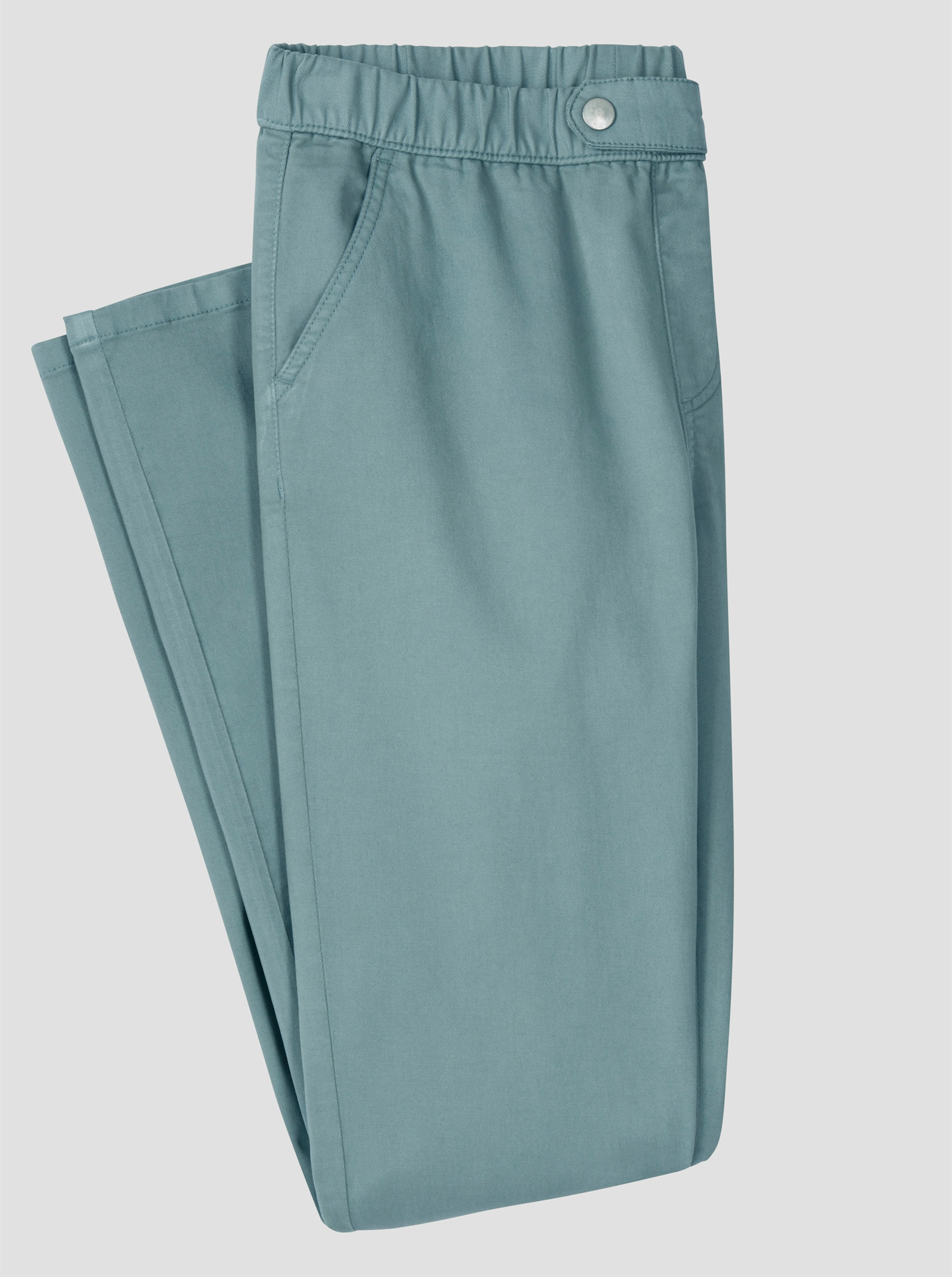 Schlupfjeans mit 2 Taschen vorne - jade