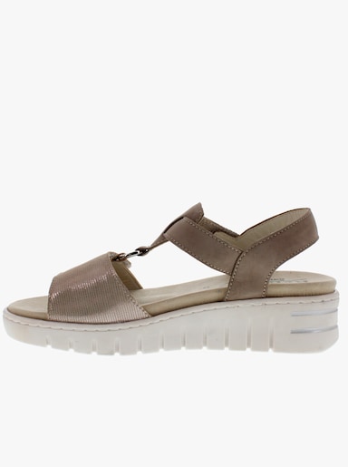 Reflexan Sandale mit Klettverschluss - beige