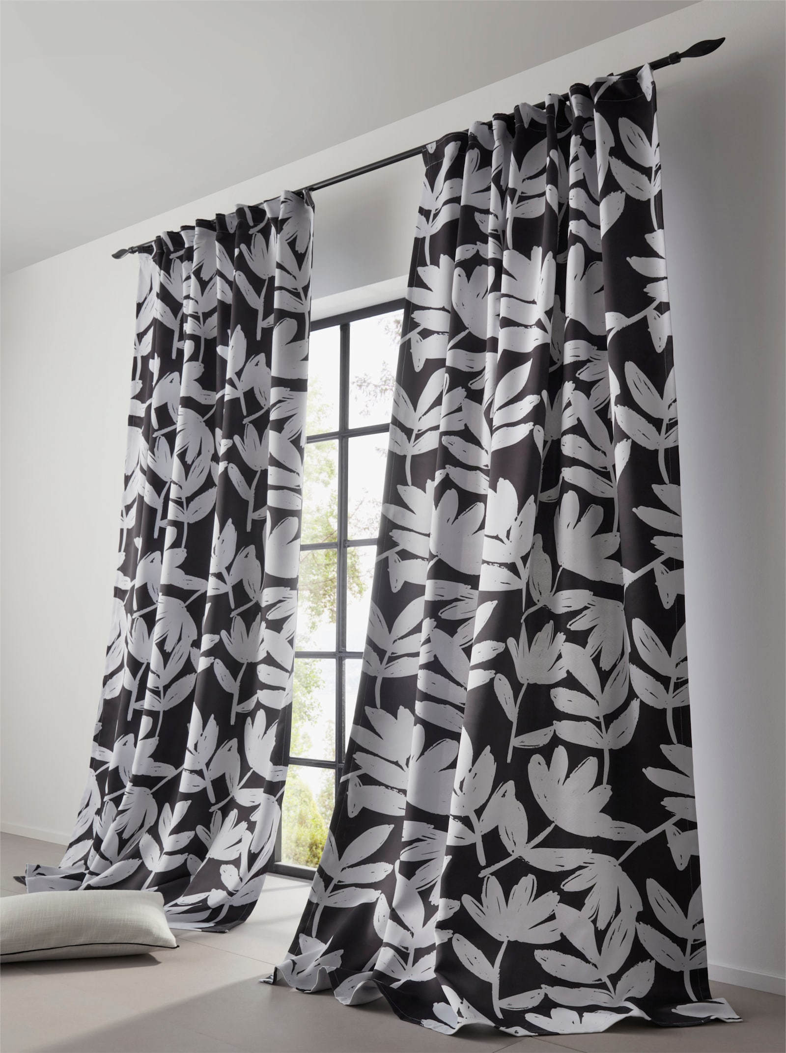 heine home Verduisterend gordijn - zwart