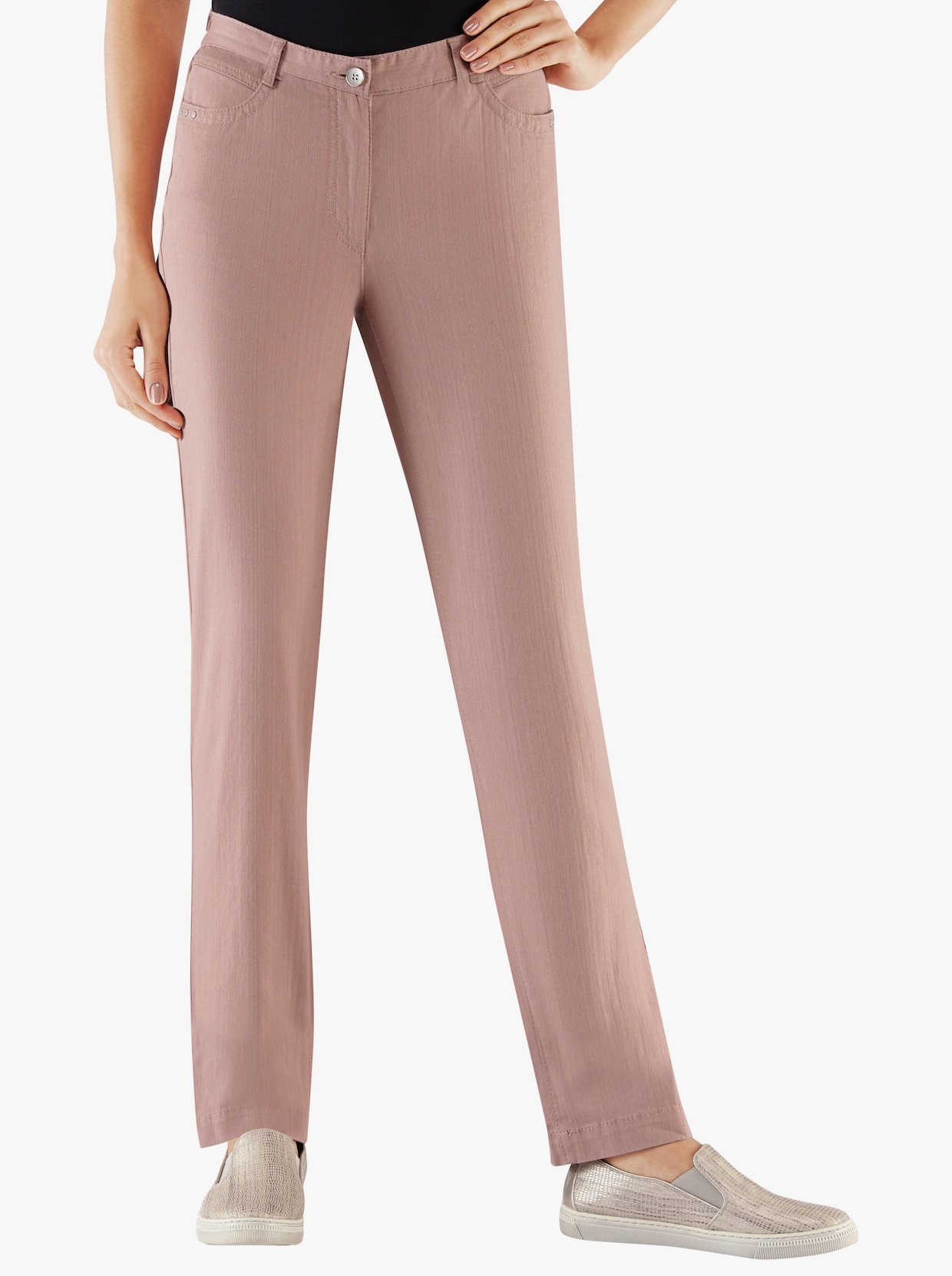 Stretch-Jeans - rosenholz