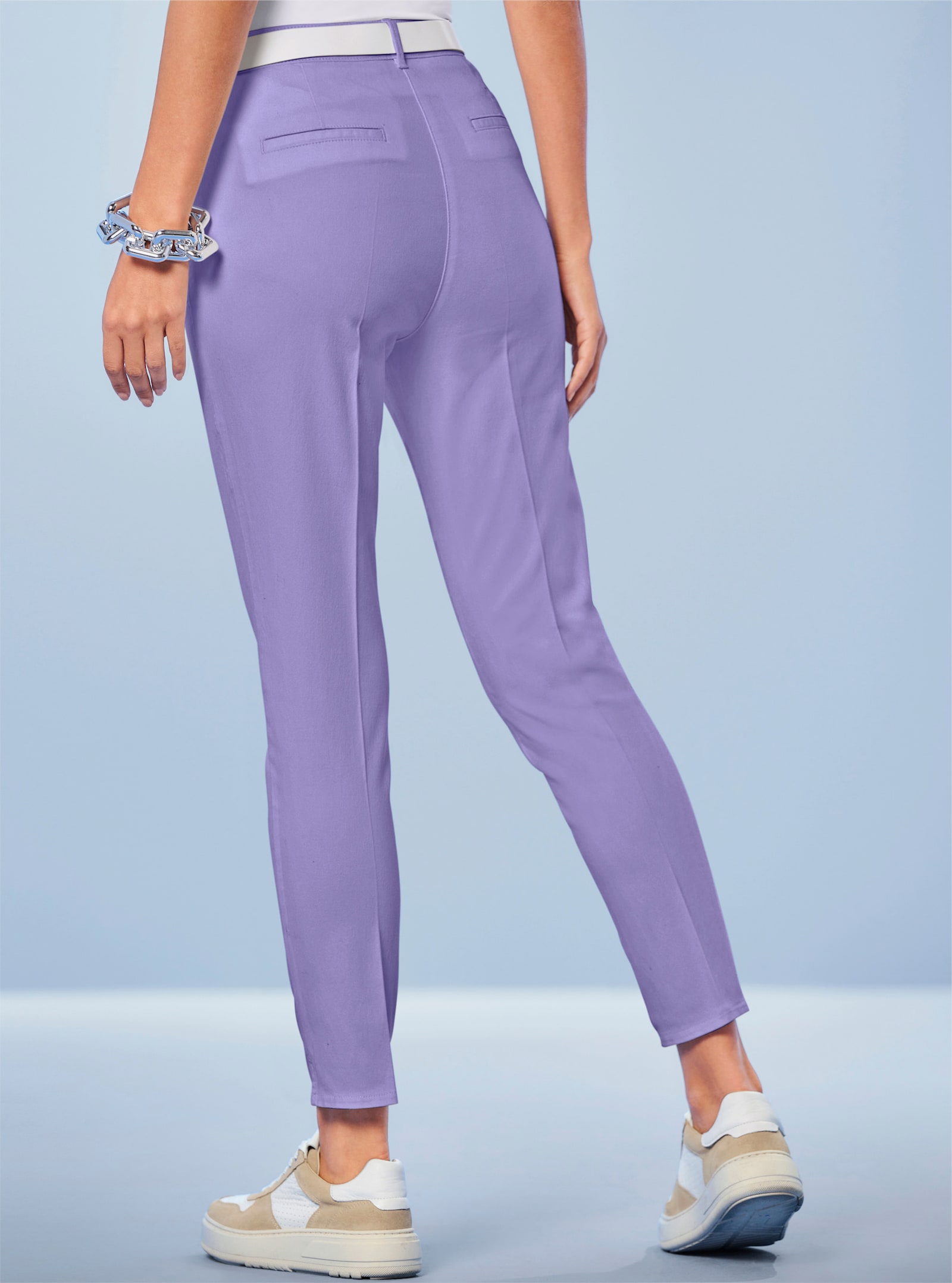 heine Röhrenhose mit Bügelfalten - lavendel