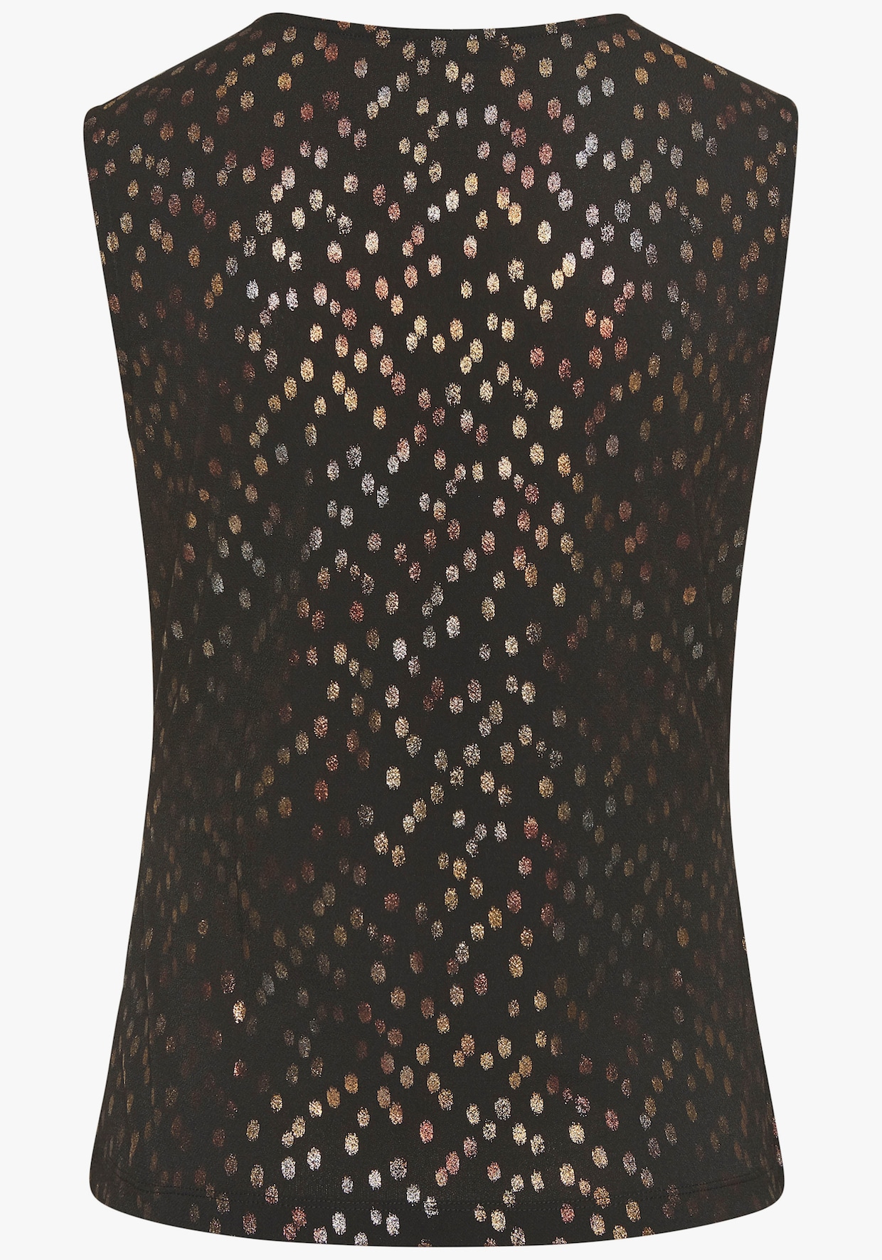 LASCANA Tanktop - schwarz-gold-bedruckt