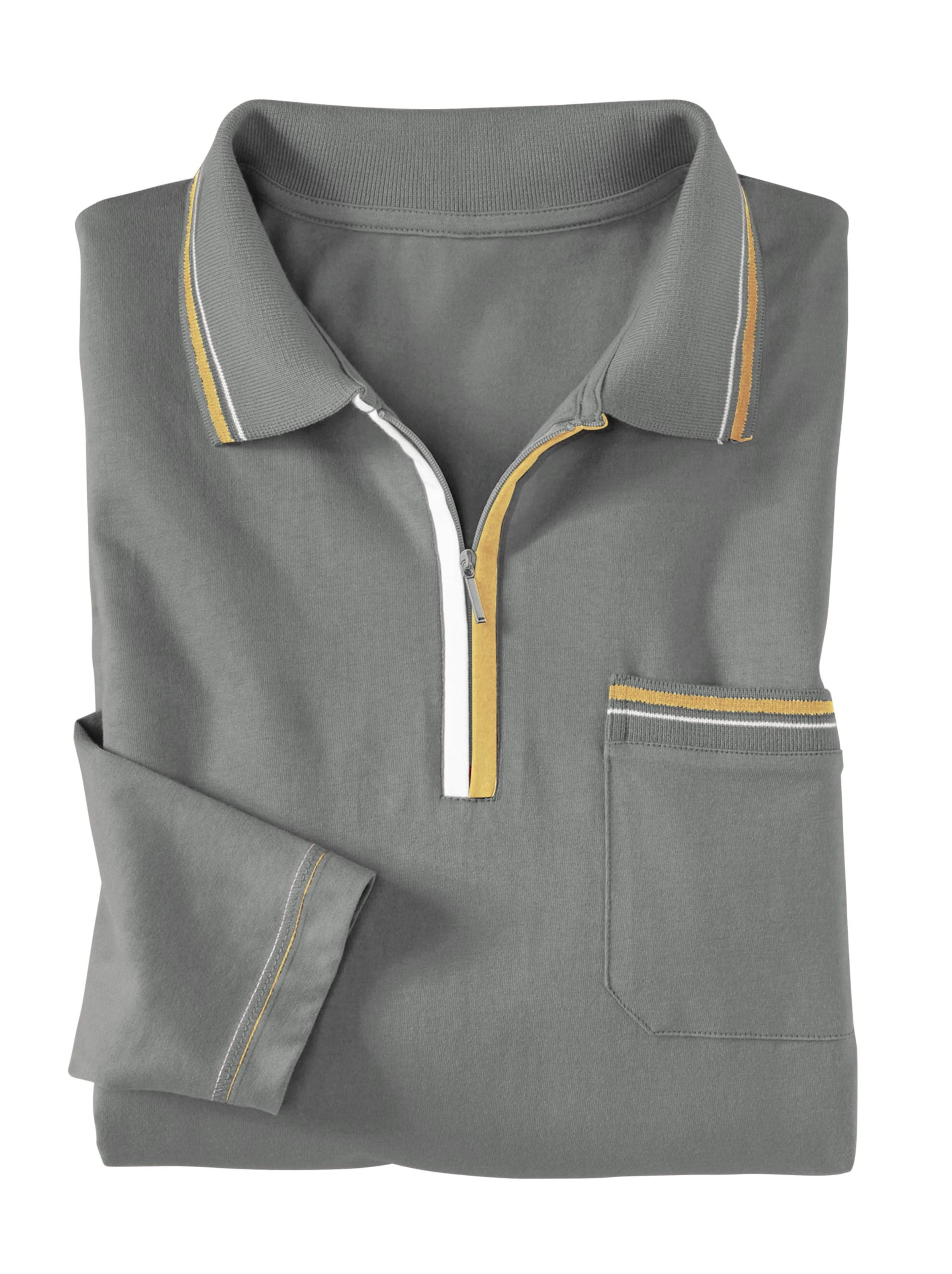 Poloshirt - grau-meliert