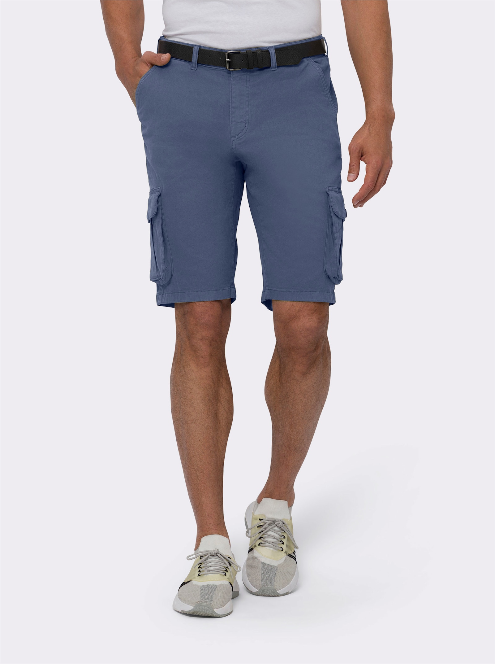 Bermudy, opasok - džínsová modrá