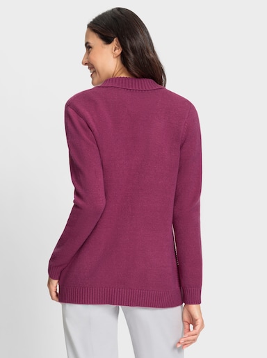 Strickjacke mit Ripp-Muster vorne - erika