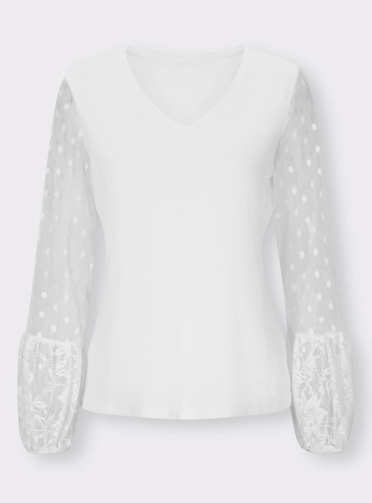 heine Shirt met lange mouwen - wit