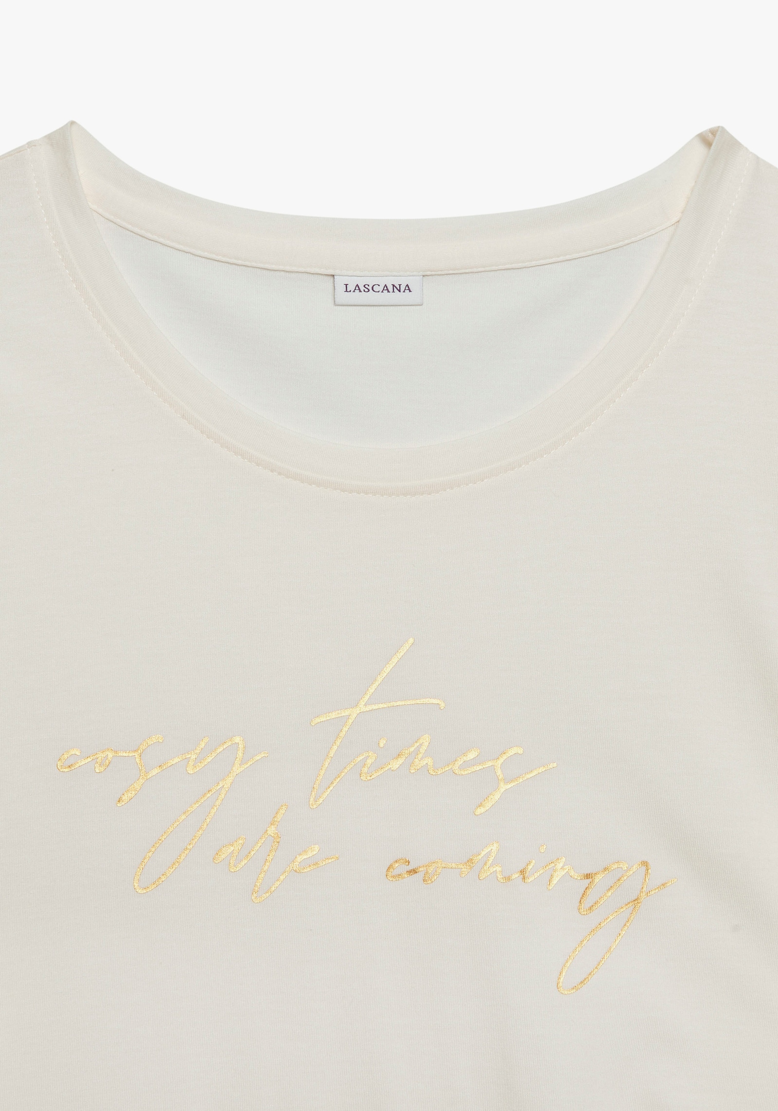 LASCANA Haut de pyjama - écru