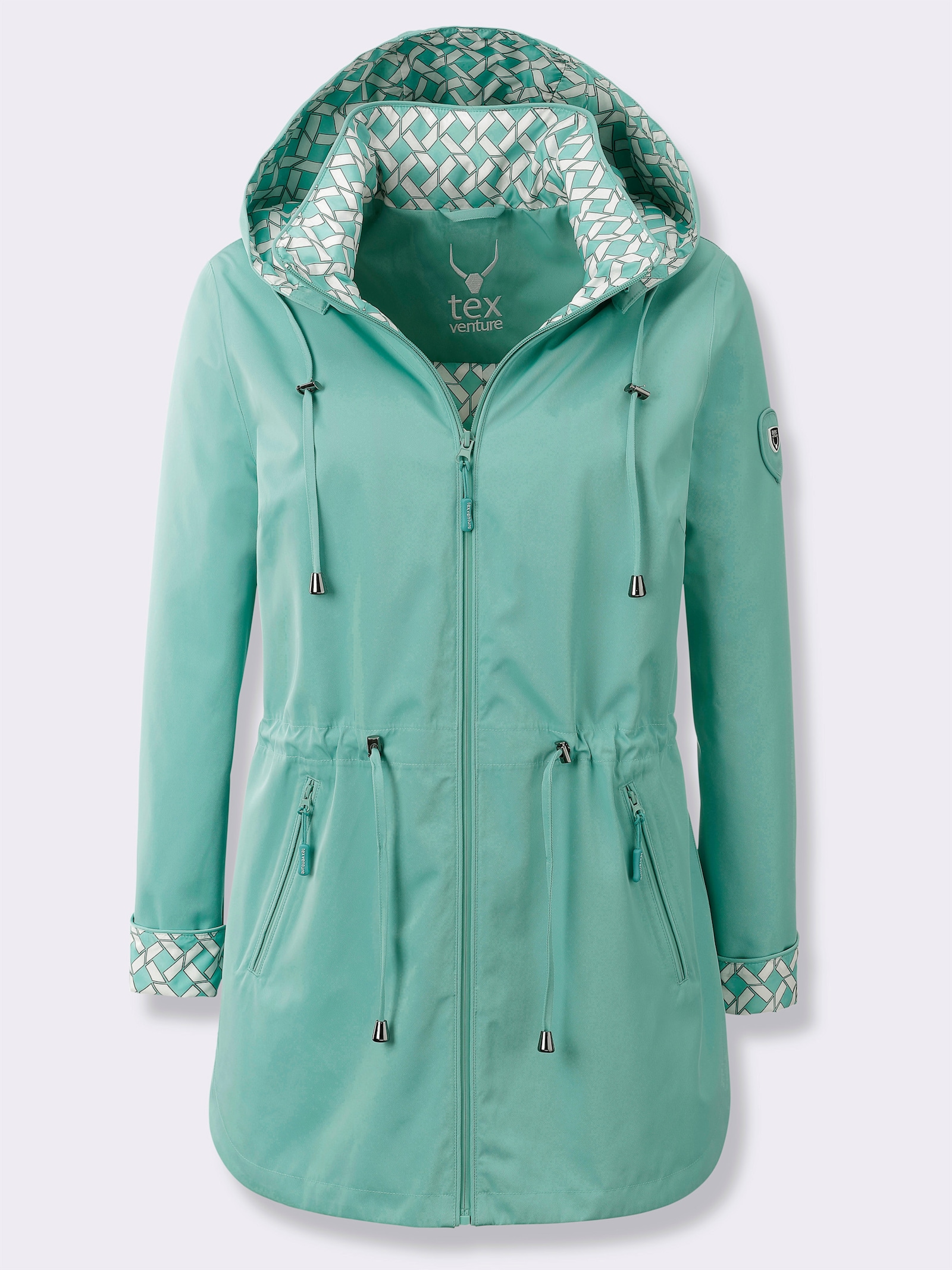 Functioneel jack in innovatieve uitvoering - blauwgroen