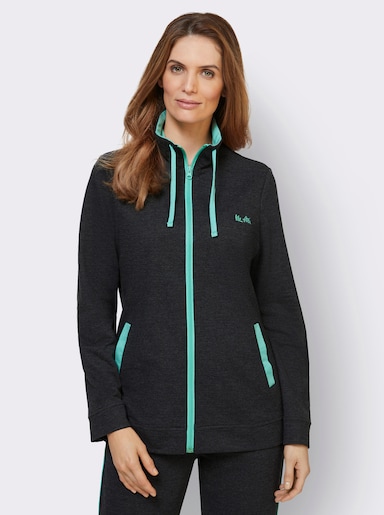 feel good Jacke - marine-meliert