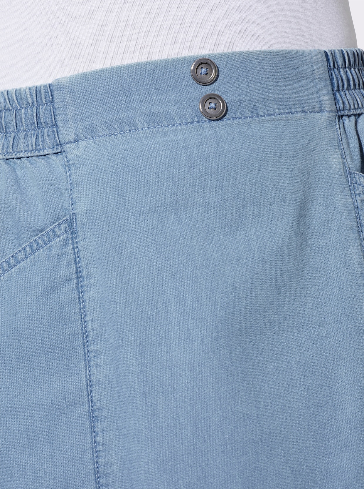 Jeansrock - blue-bleached