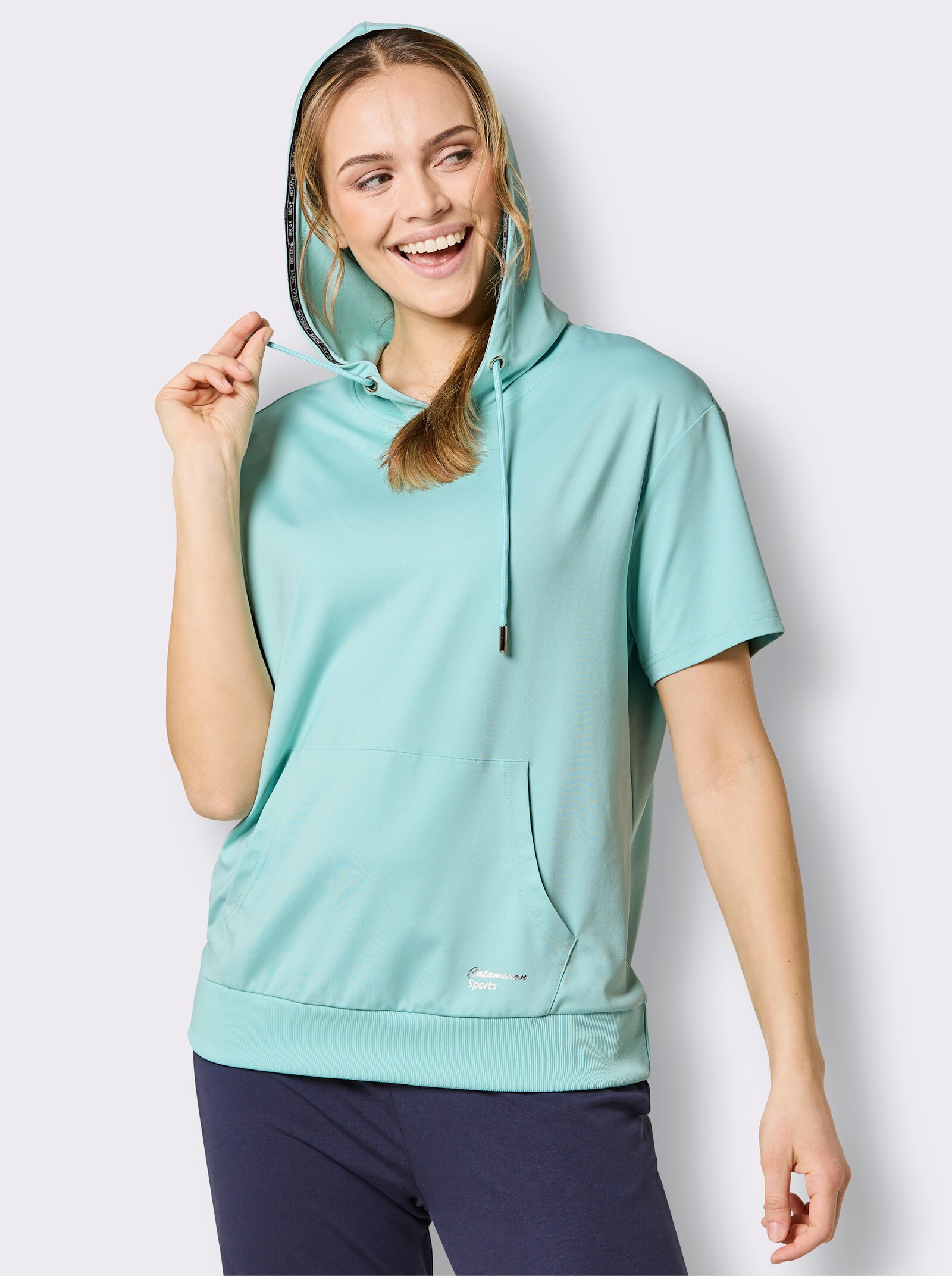 Catamaran Sports Kapuzenshirt mit Känguru-Tasche - mint