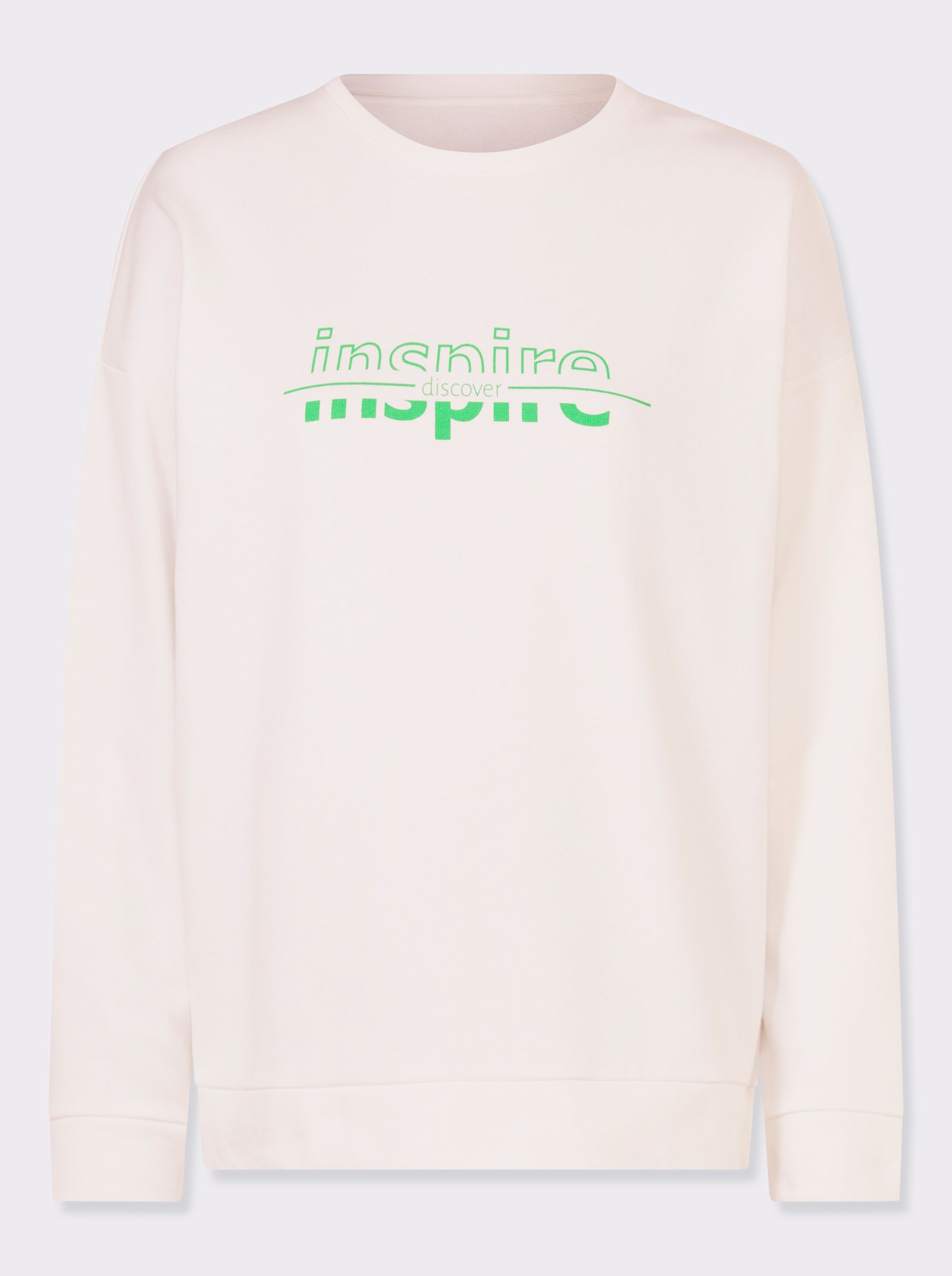 heine Sweatshirt mit Aufdruck - ecru