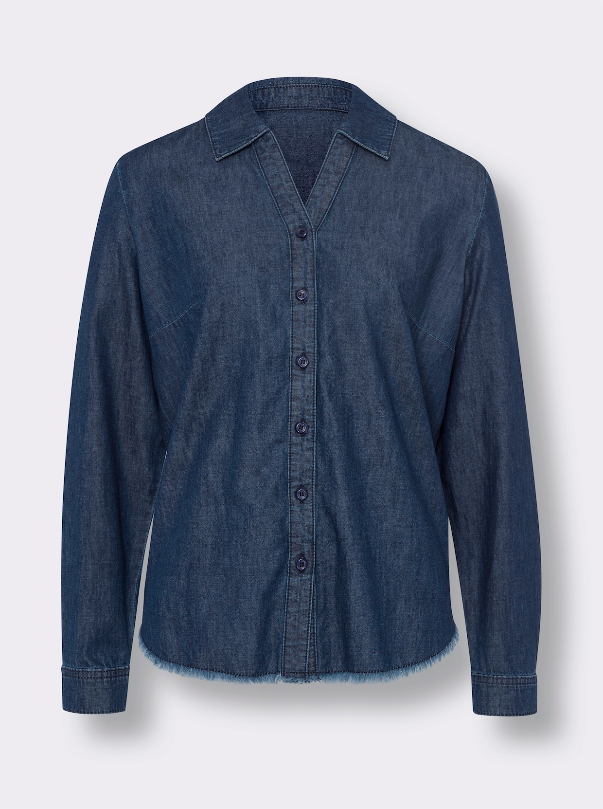 Jeansbluse - blue-stone-washed