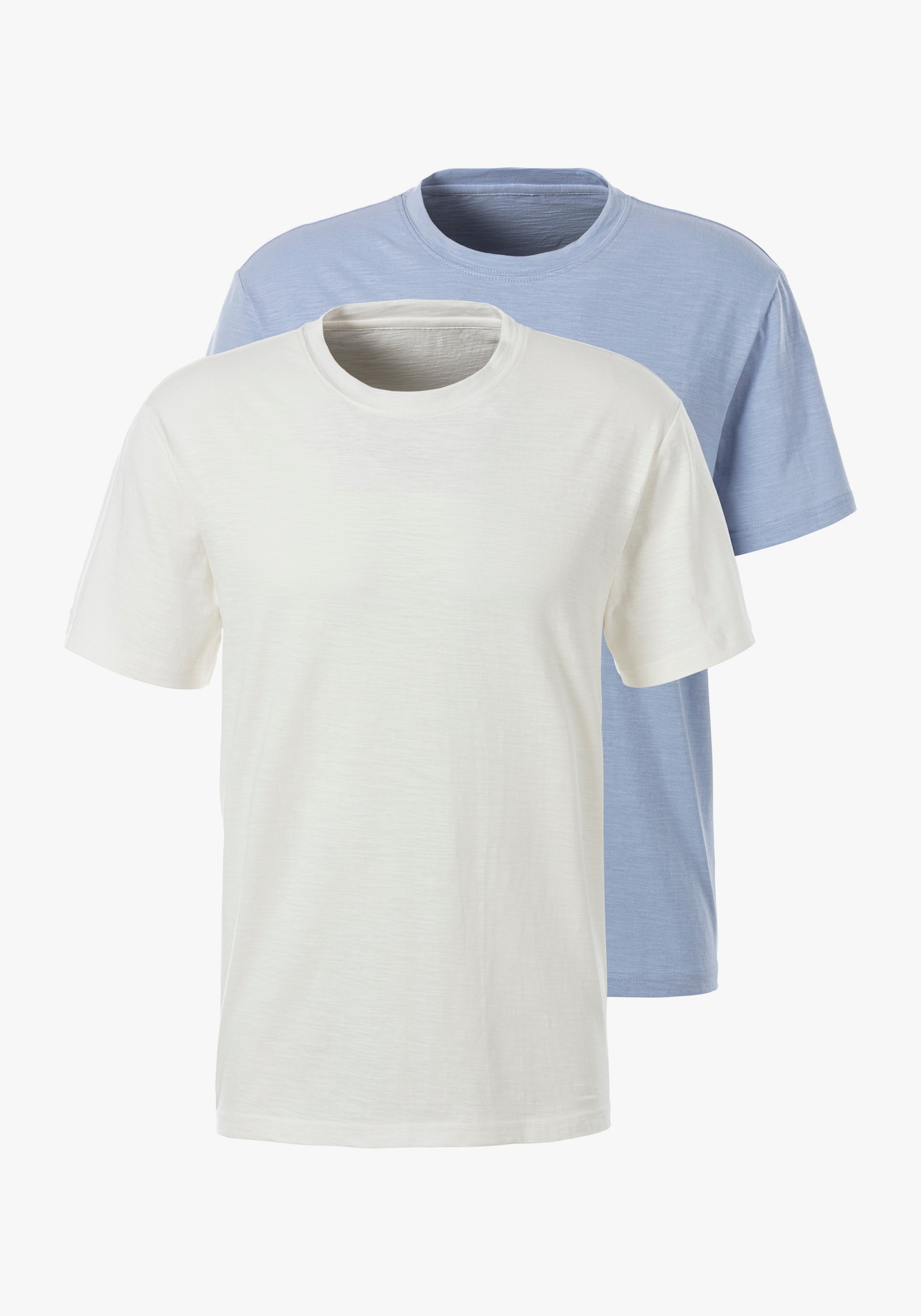 John Devin T-Shirt - offwhite/hellblau