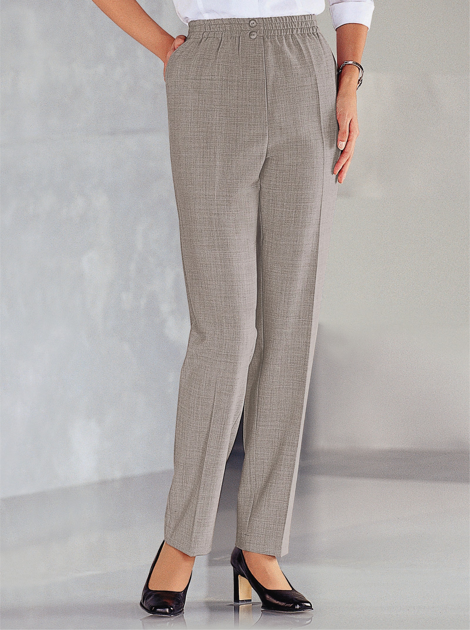 Come on Schlupfhose mit Sicherheitstaschen - beige-meliert