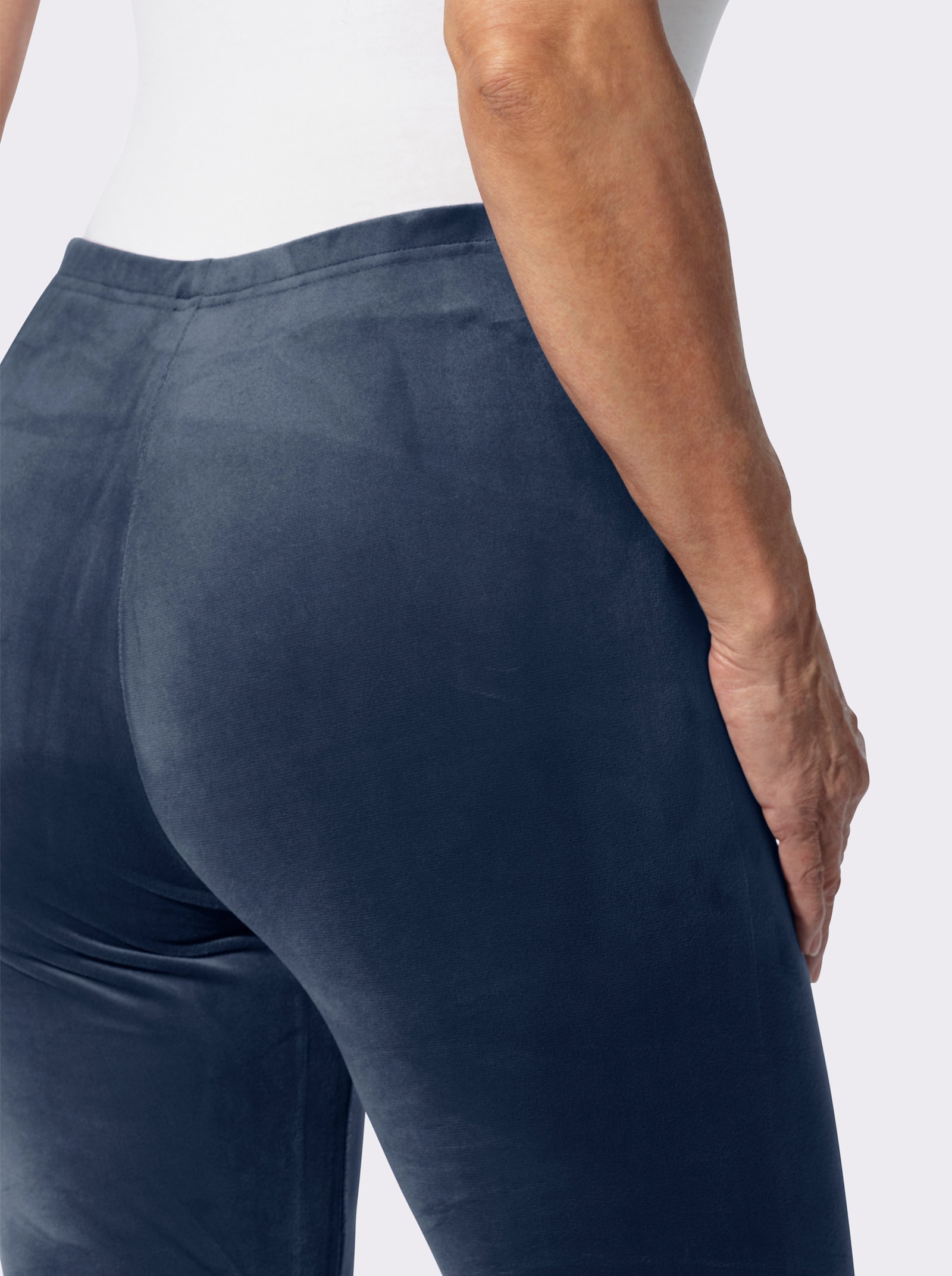 Leggings in Nicki-Qualität - rauchblau