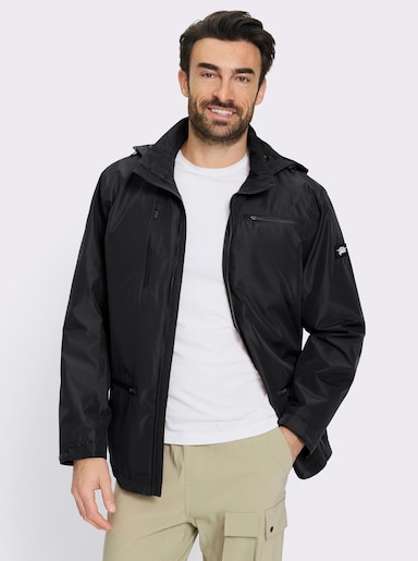 Catamaran Sports Funktionsjacke mit Tunnelzug am Saum - schwarz