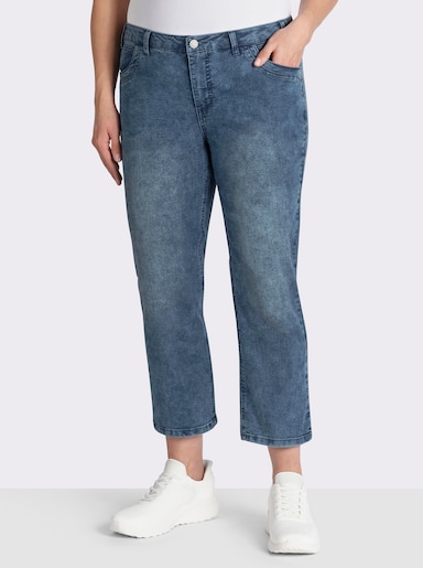 7/8-Jeans in 5-Pocket-Form - blue-stone-washed
