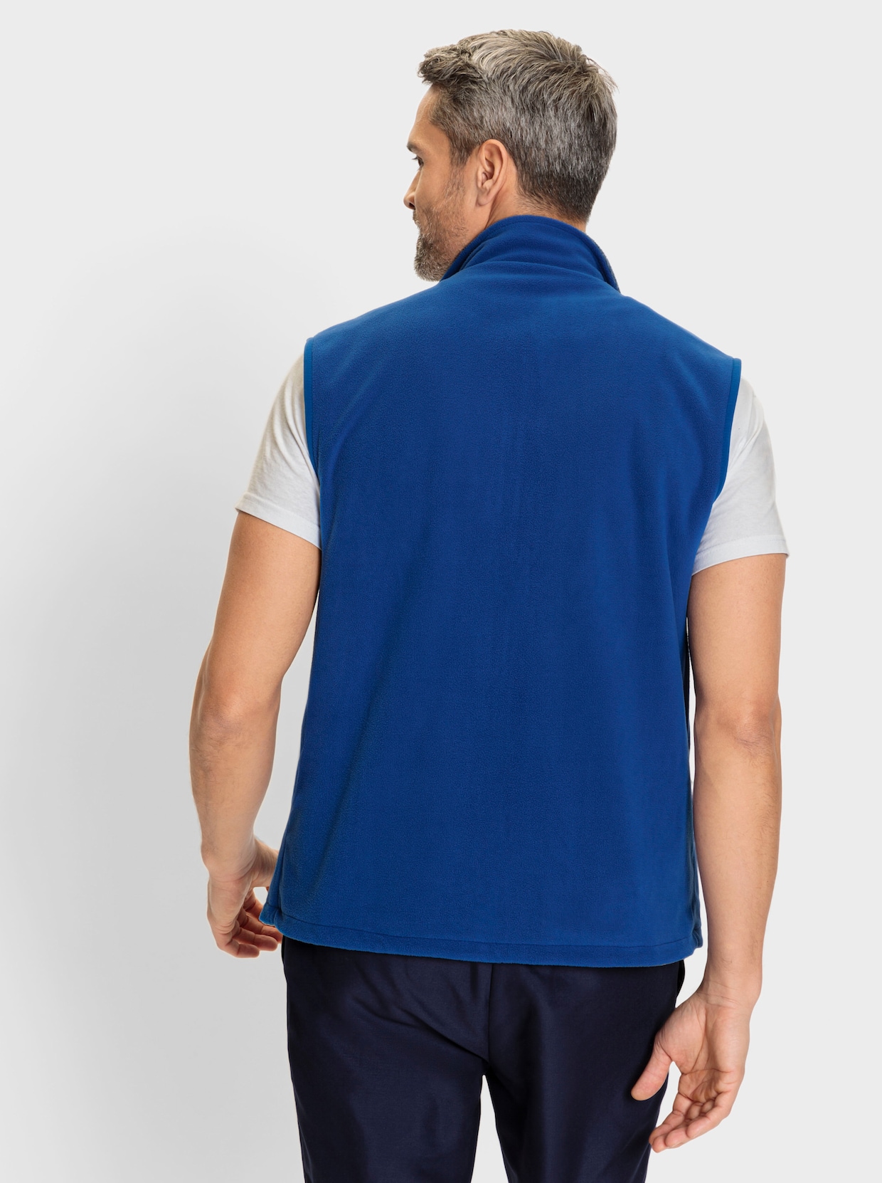 Catamaran Sports Wende-Fleece-Weste - royalblau-meliert