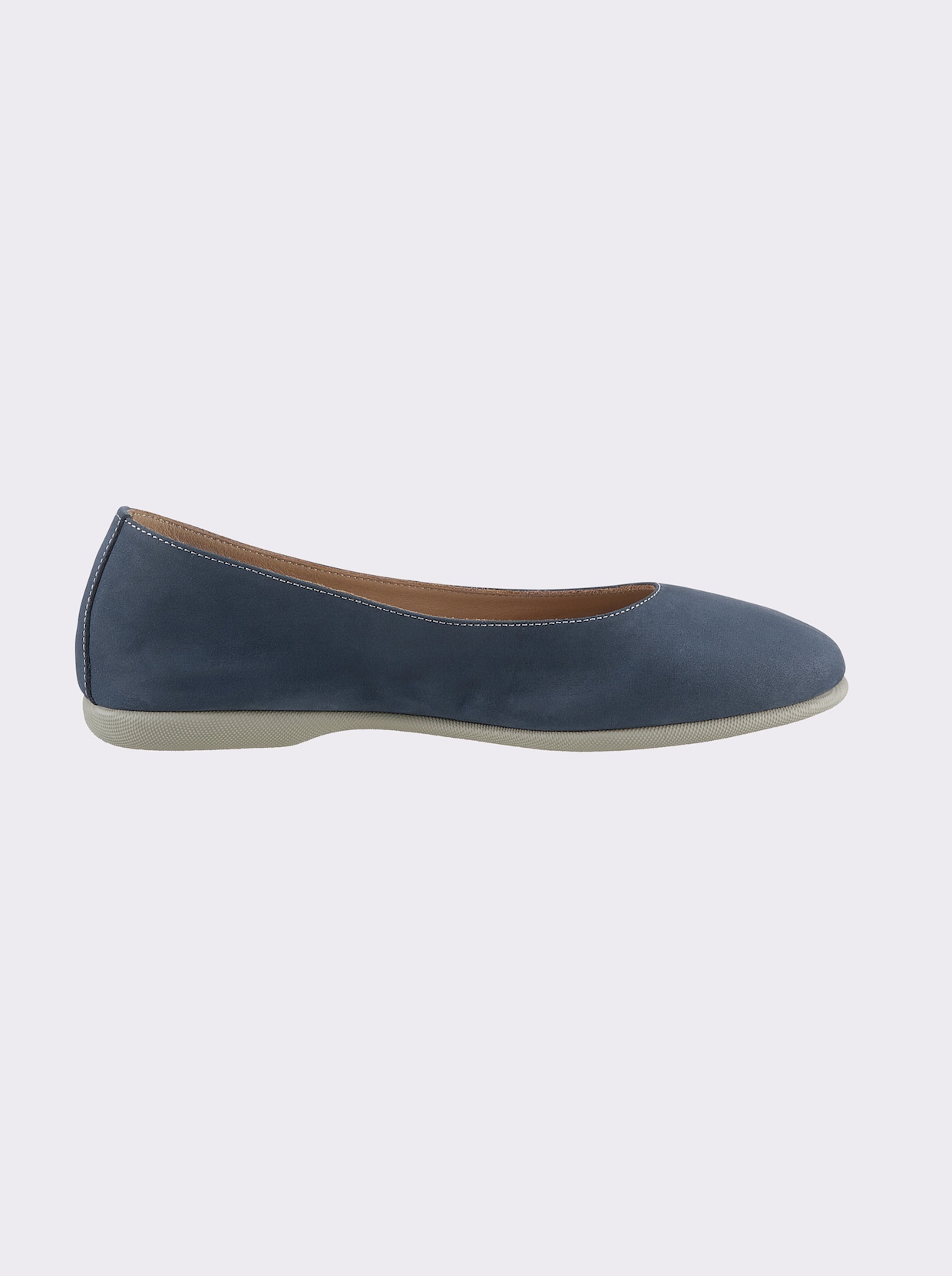 heine ballerina - jeansblauw