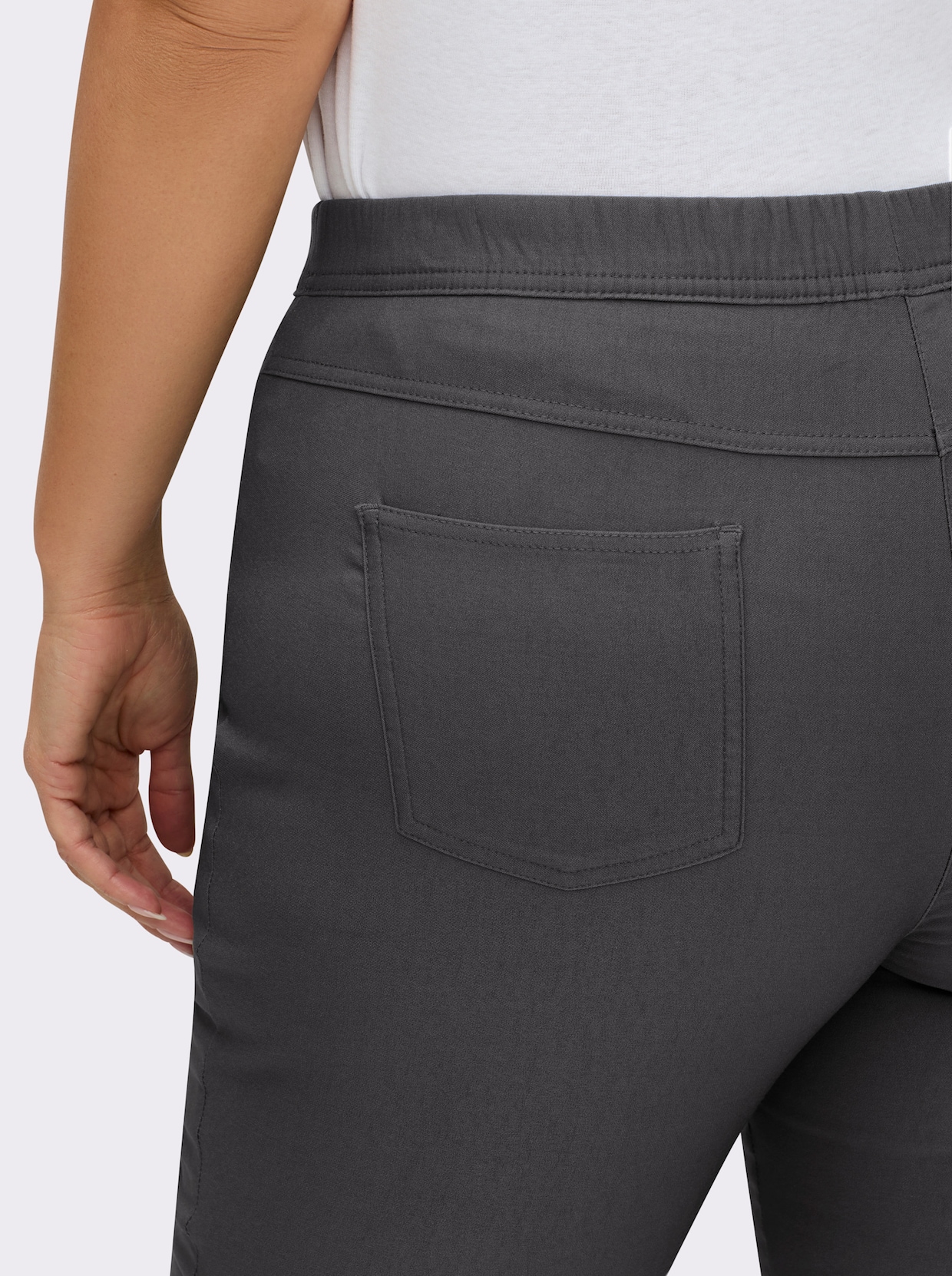 Hose innen angeraut - anthrazit