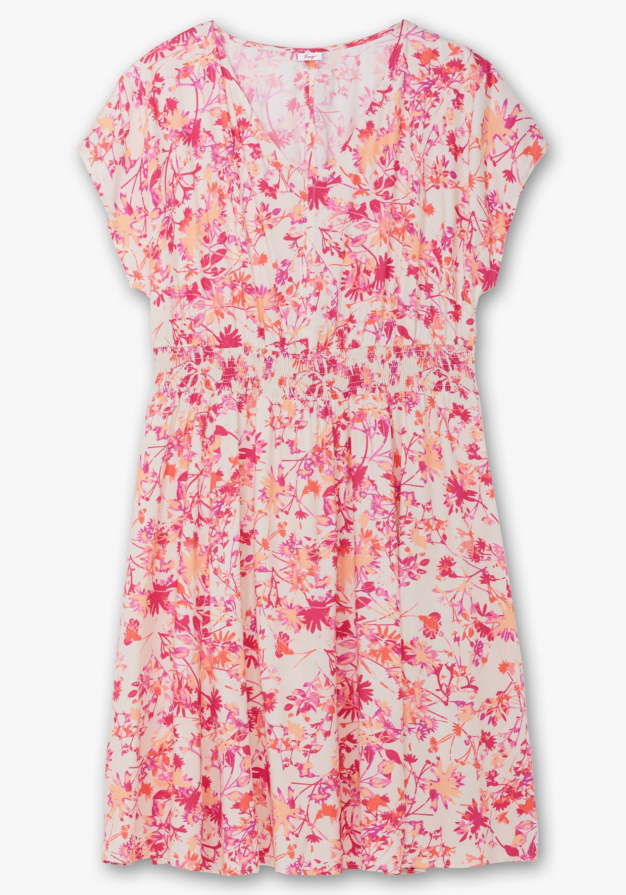 sheego Sommerkleid - champagner-bedruckt