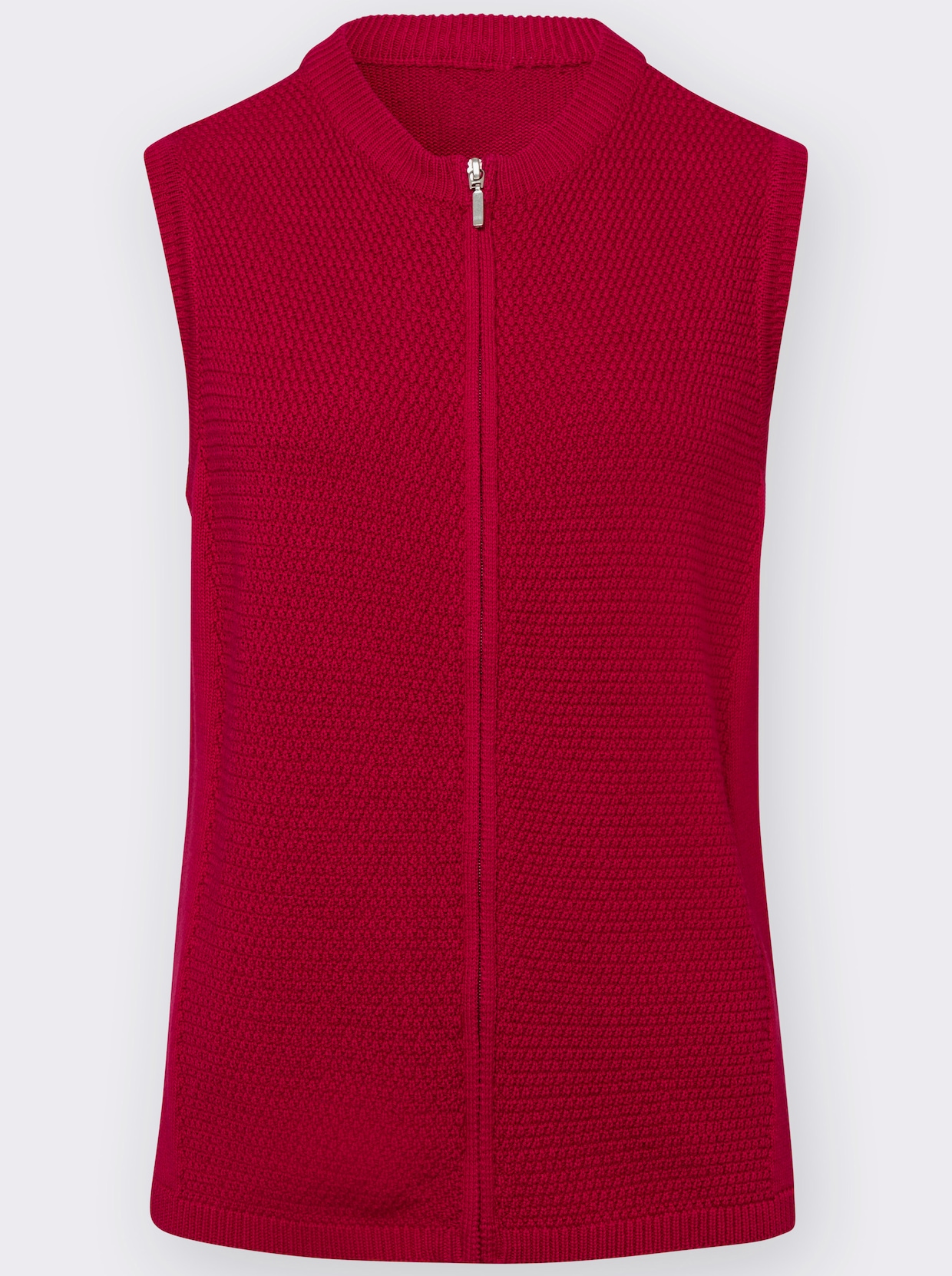 Pletená vesta - červená