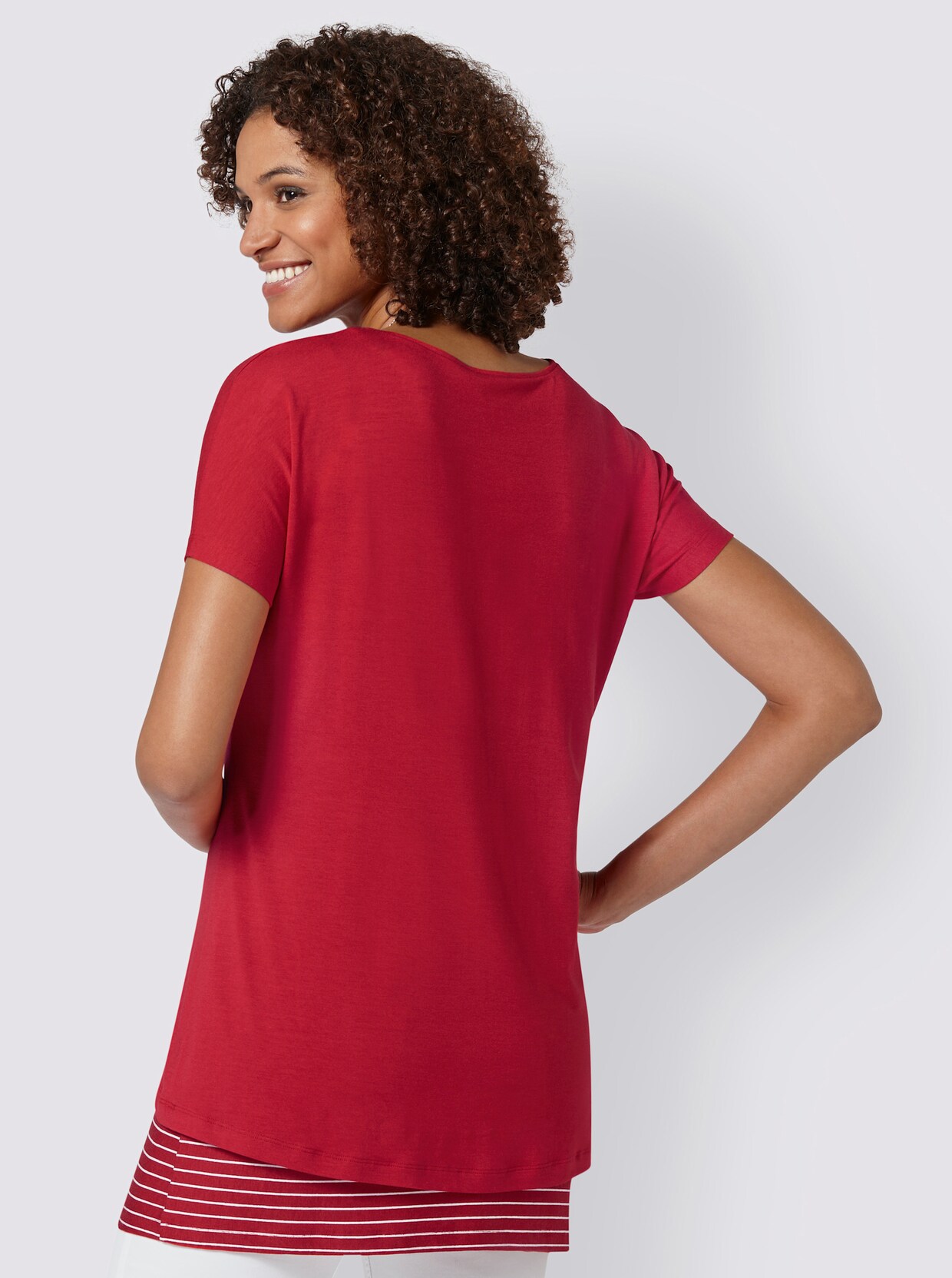 2-in-1-shirt - rood