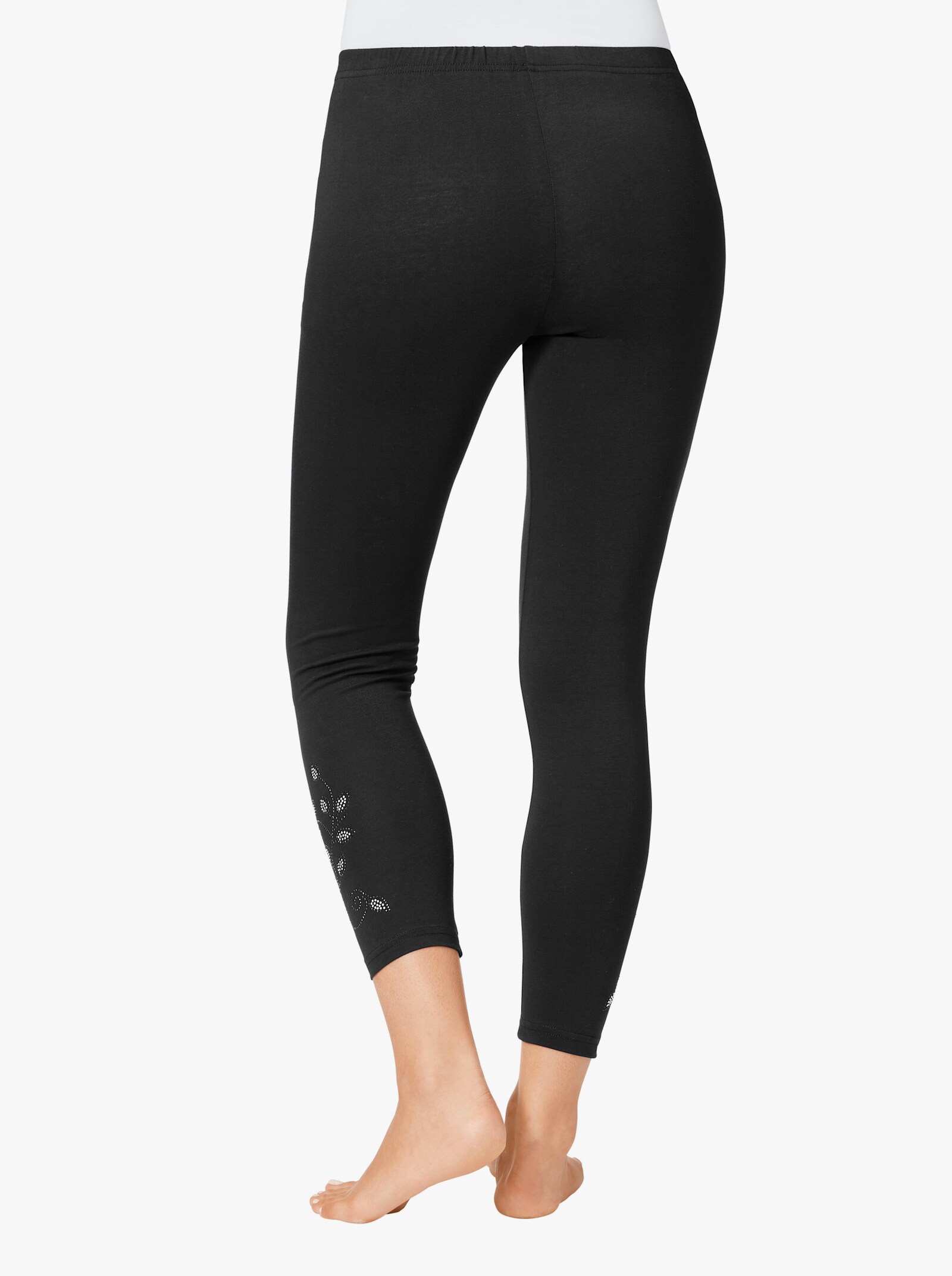 feel good Leggings - schwarz + pflaume