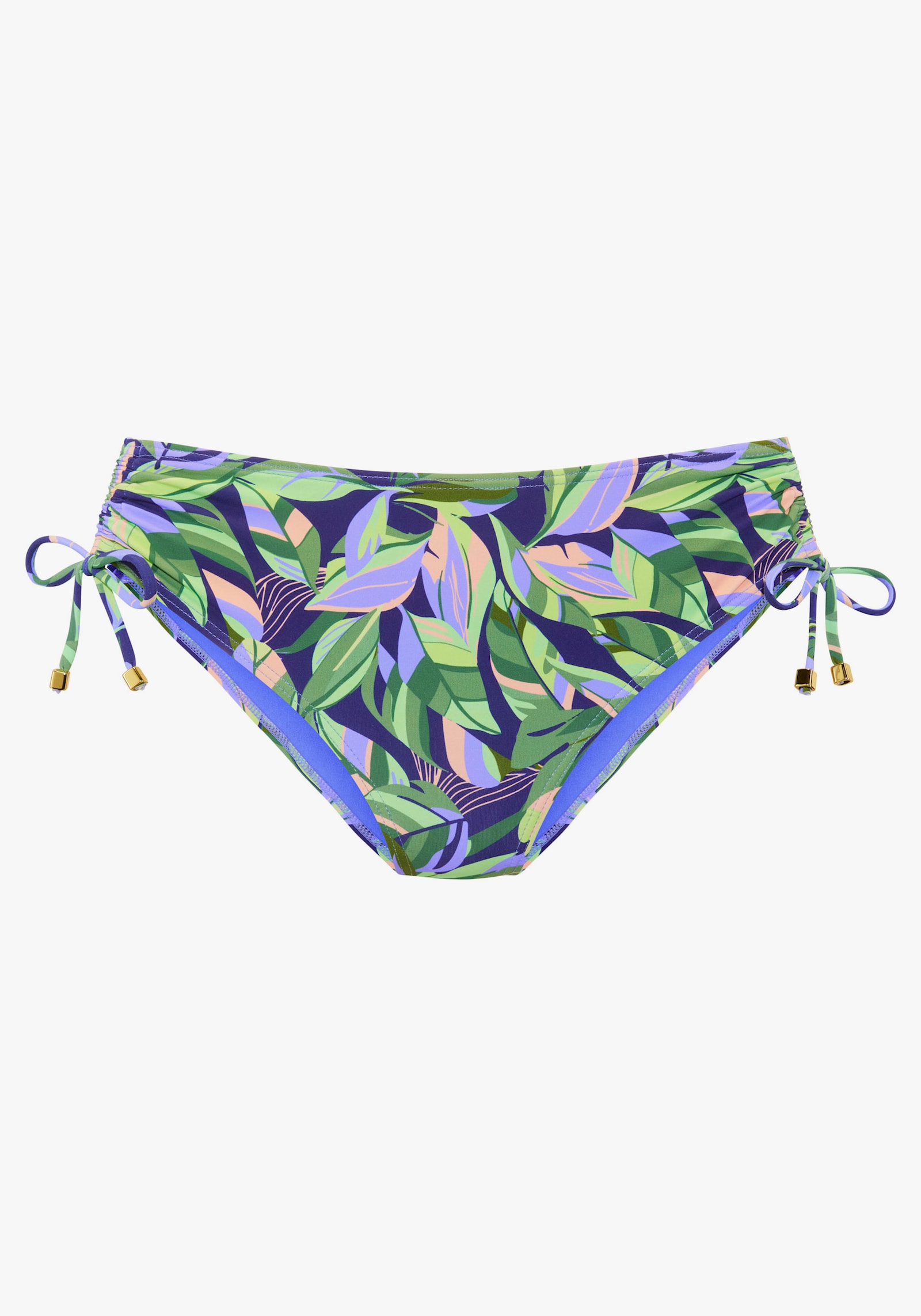 s.Oliver Bikini-Hose - grün-blau bedruckt