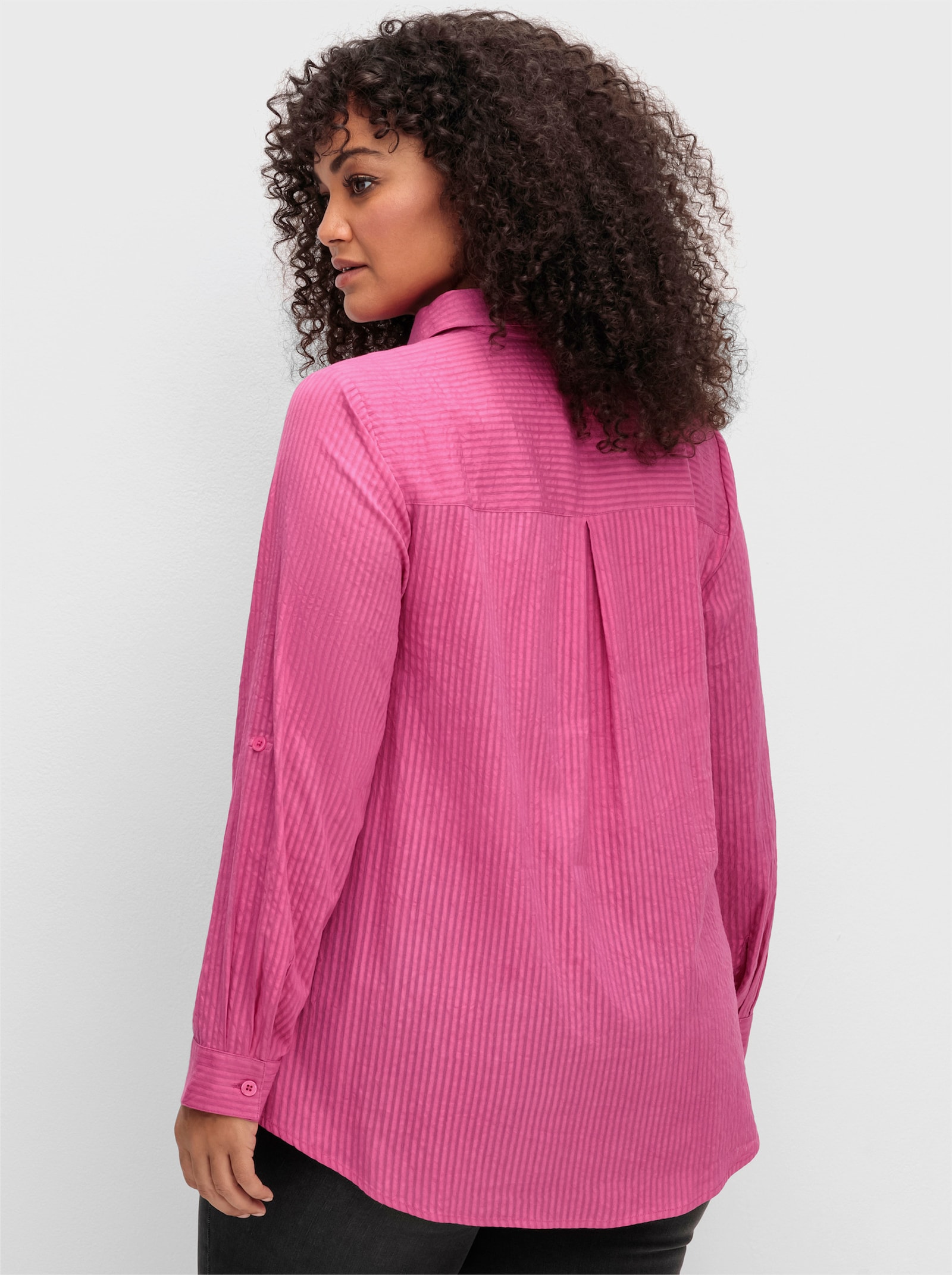 sheego by Joe Browns Tunika in Dobby-Struktur - fuchsia